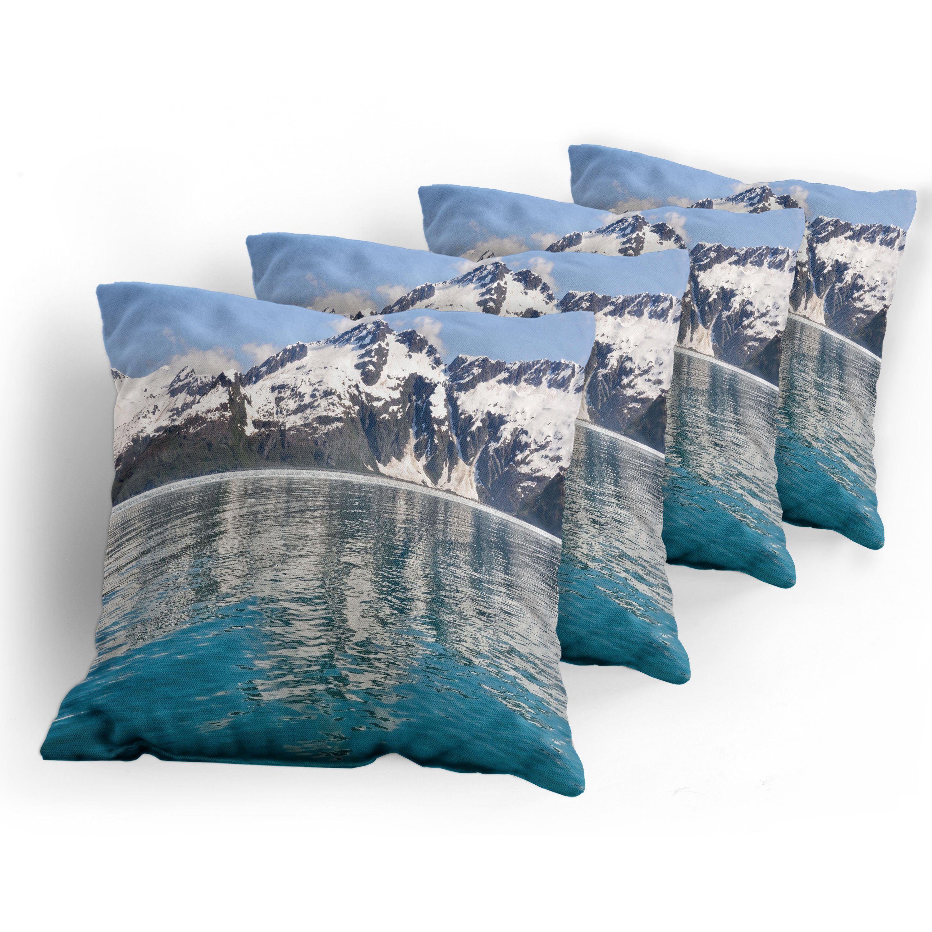 Digitaldruck, Kissenbezüge Fjords Stück), Bay Abakuhaus Aialik Kenai Doppelseitiger Accent Alaska (4 Modern