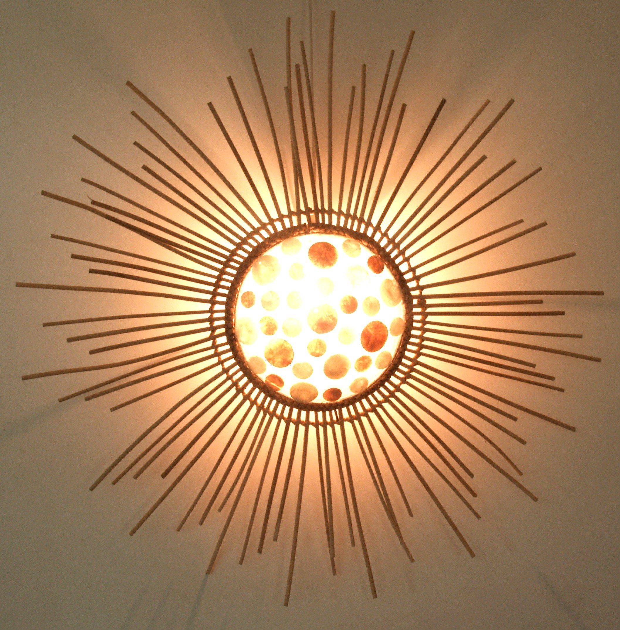 Guru-Shop Wandleuchte Wandlampe, in Bali handgefertigt aus.., Leuchtmittel nicht inklusive