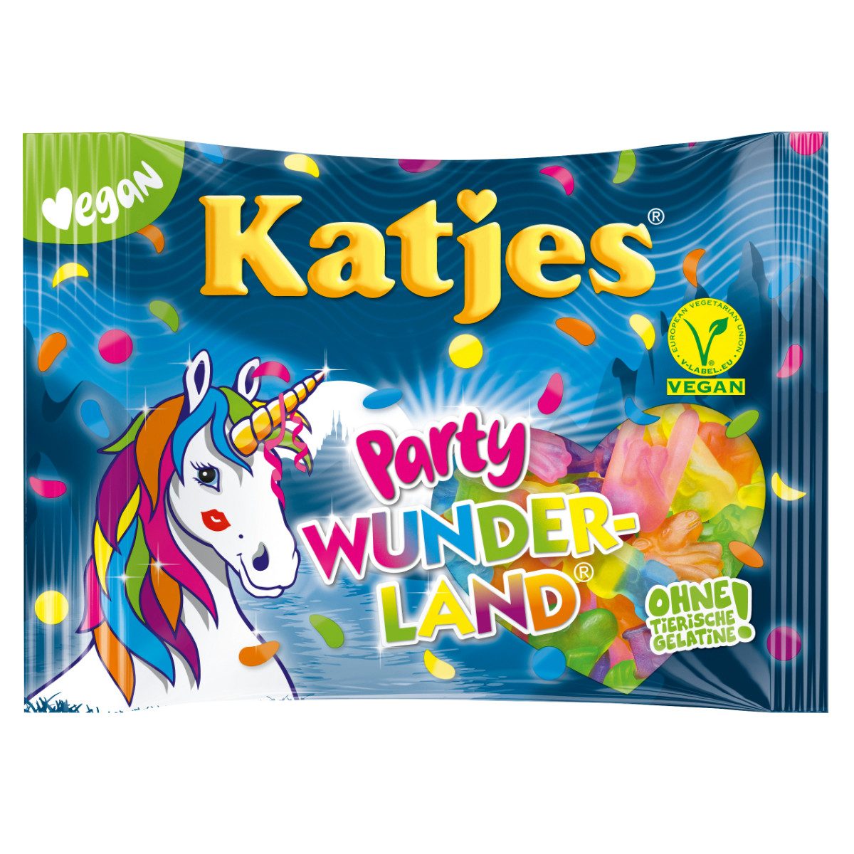 KATJES Süßigkeit, Katjes Glücksgefühle eine Mischung aus Fruchtgummi und Lakritz 175g