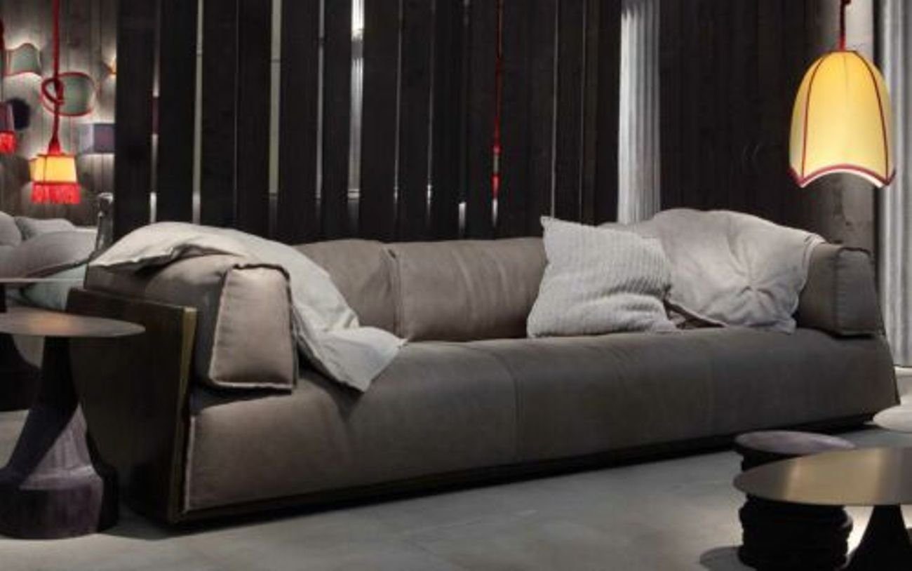 JVmoebel 3-Sitzer Dreisitzer Couch Polster Design Sofa Moderne Möbel, Made in Europe Grau