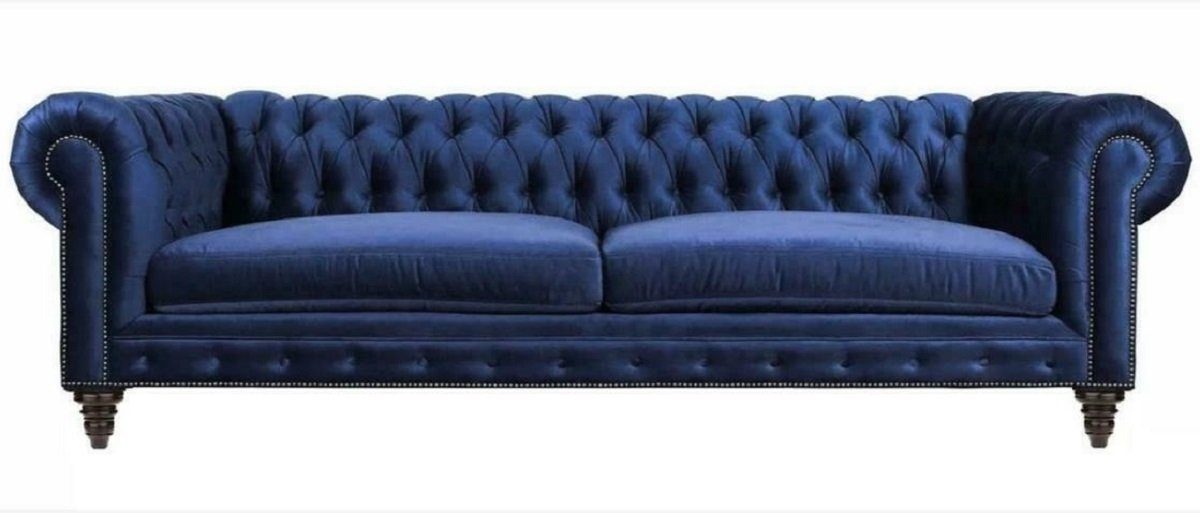 JVmoebel Sofa Blau Chesterfield Dreisitzer Modern Design Couch, Made in Europe