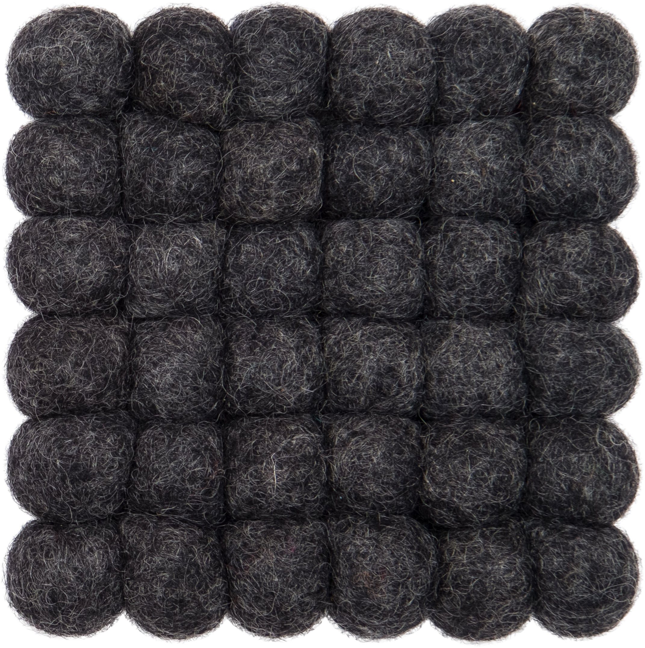 myfelt Wollteppich Hugo Filzkugelteppich eckig Muster, eckig, 100% reine Schurwolle