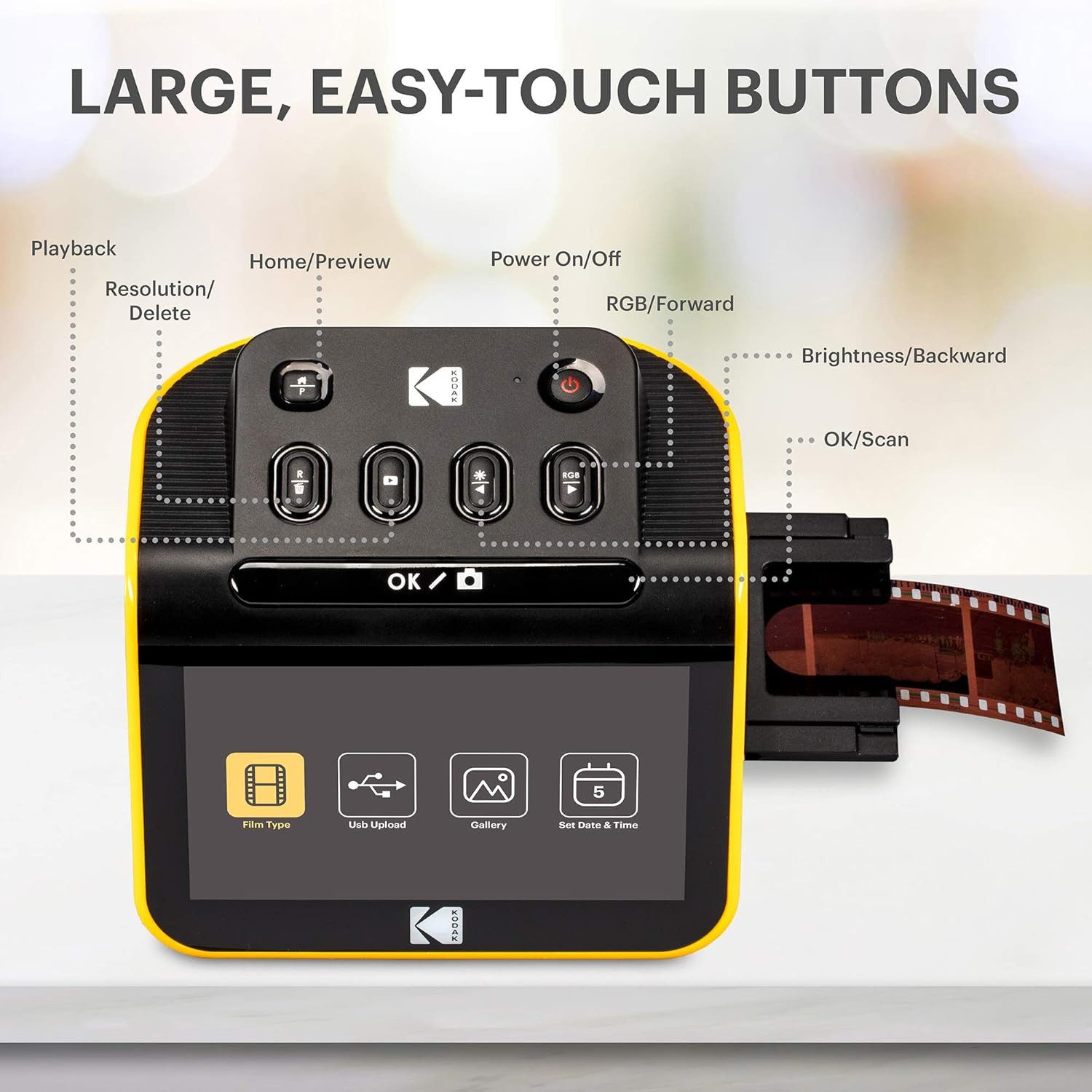 Kodak KODAK Slide N SCAN Film und Slide Scanner mit 5 Zoll LCD-Bildschirm Dia/Negativ -Scanner – Bild 5 von 5