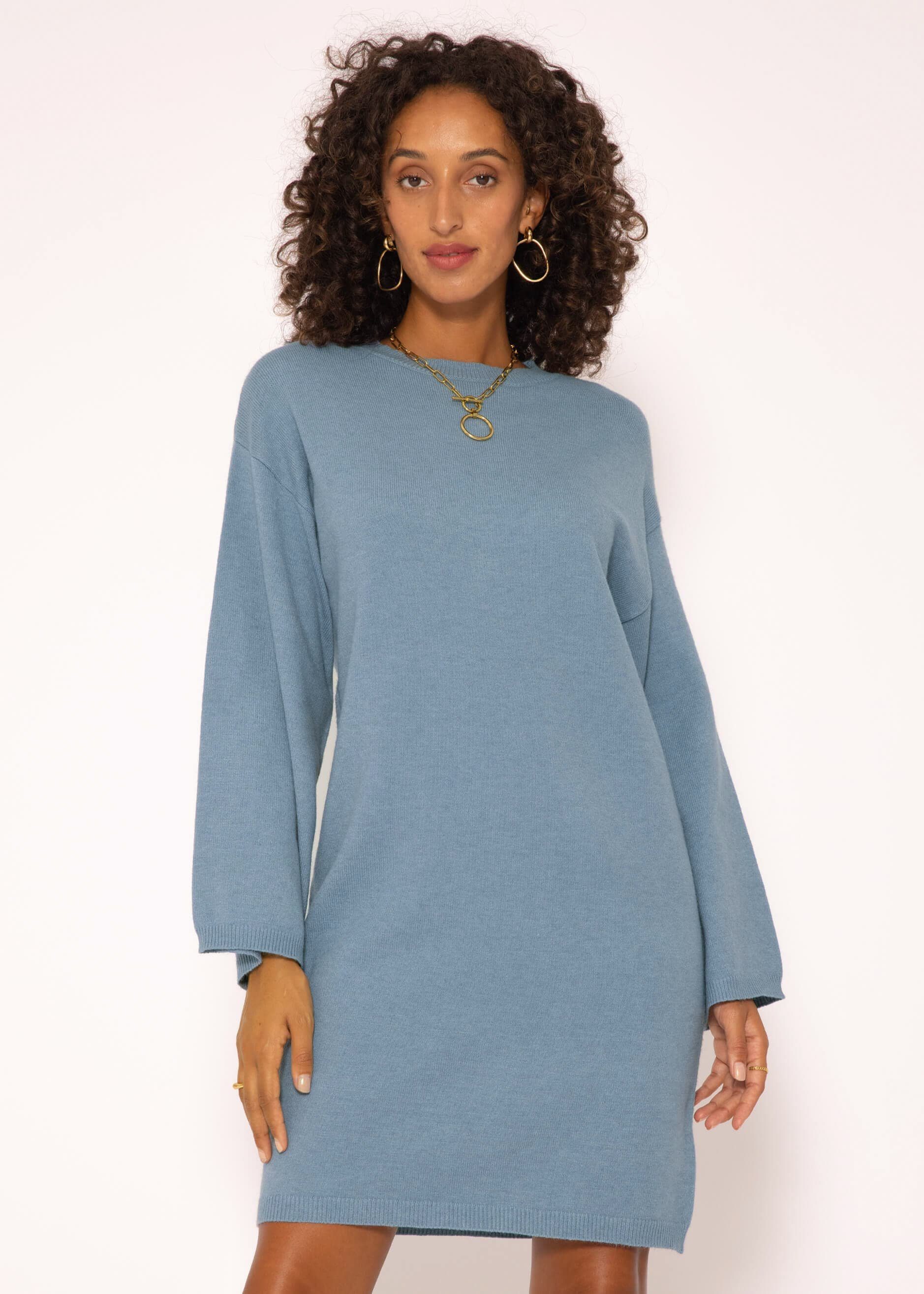 knielange für | OTTO Strickkleider Damen Blaue kaufen online