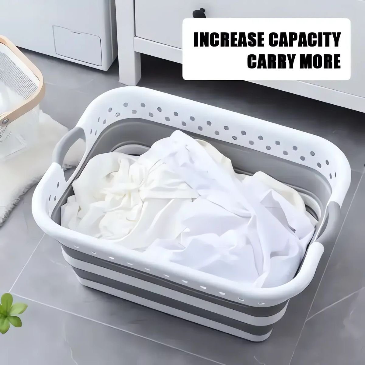 König Design Wäschekorb faltbar Wäschesammler Wäschebox Wäschetonne Organizer (1 St., Wäschekorb), Laundry Baskets Wäschewanne robust, platzsparend, Aufbewahrungskorb