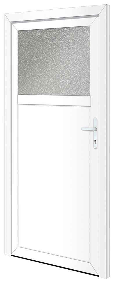 RORO Türen & Fenster Nebeneingangstür OTTO 21, BxH: 98x198 cm, weiß, ohne Griffgarnitur, inklusive Türrahmen
