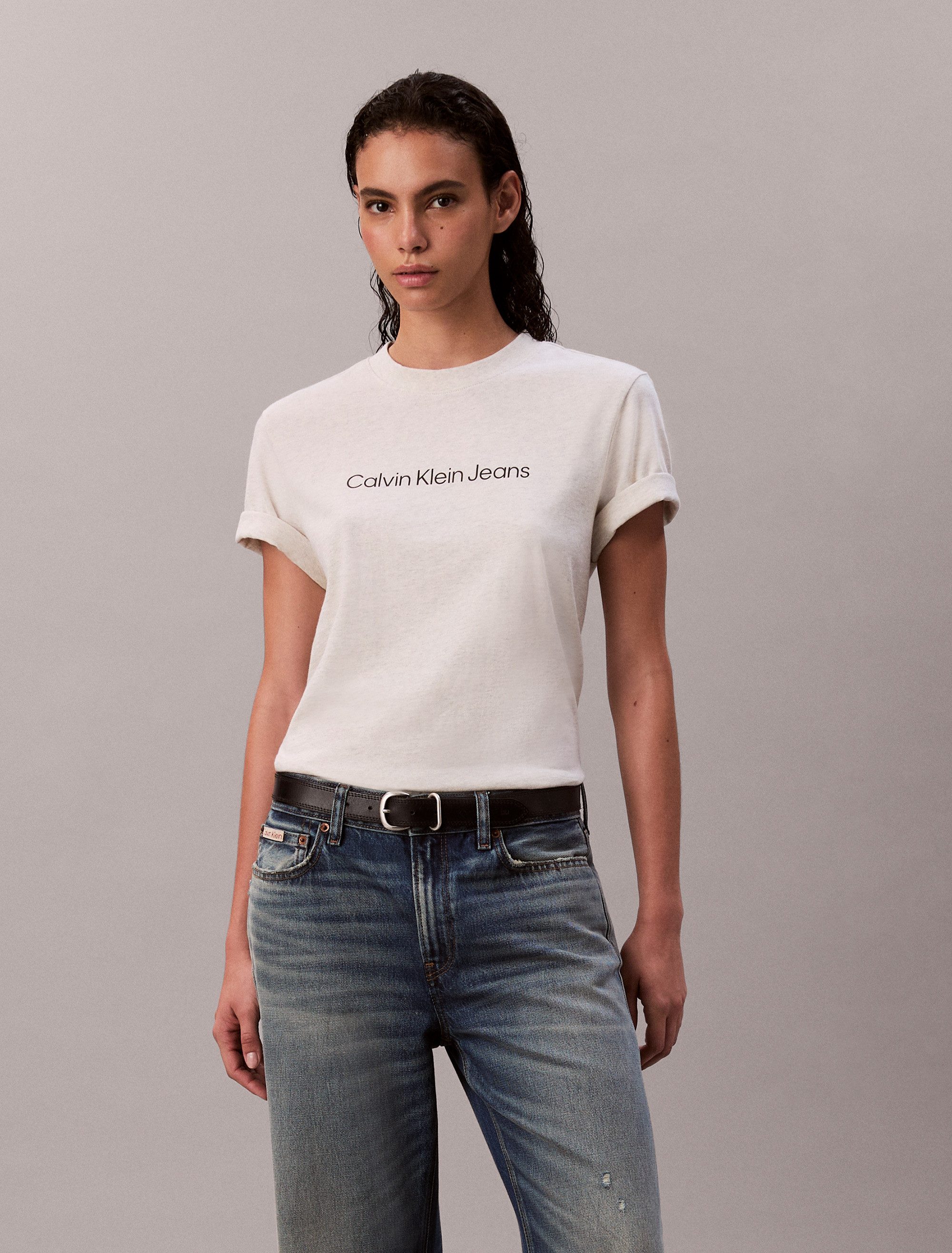 Calvin Klein Jeans T-Shirt mit Logoschriftzug