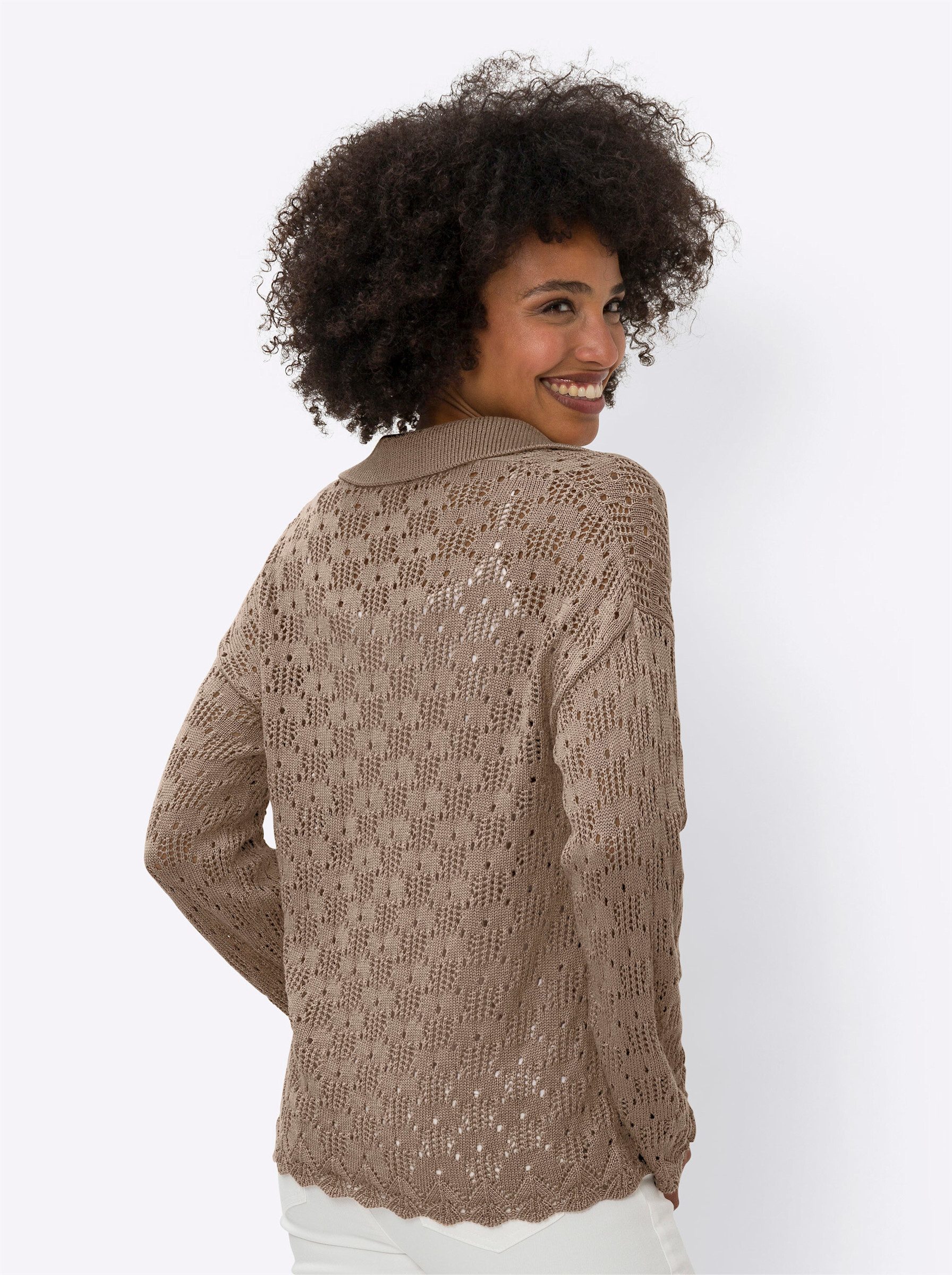 heine Strickpullover Ajourpullover günstig online kaufen