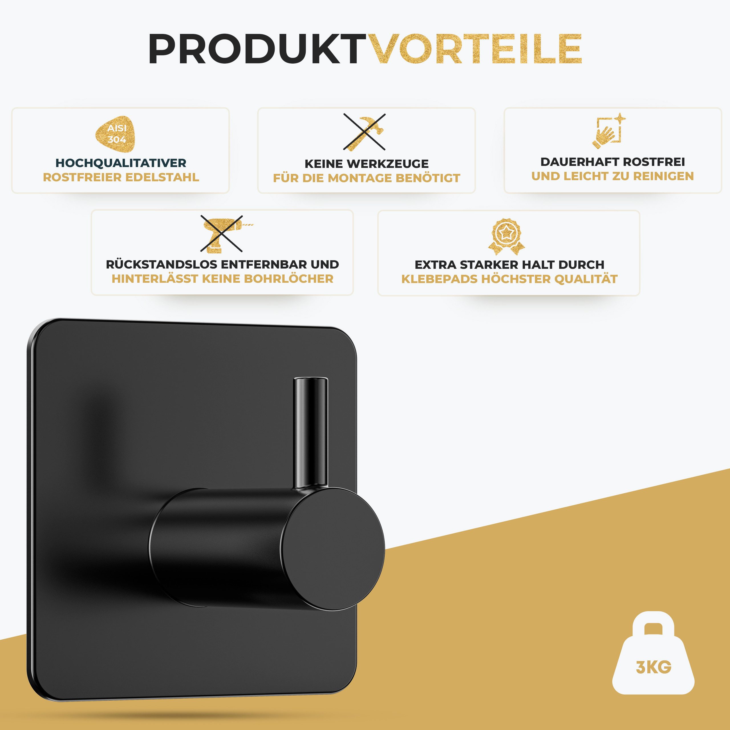 Perfectosan Handtuchhaken Valerio, Badezimmer, Tür, Dusche, günstig online kaufen