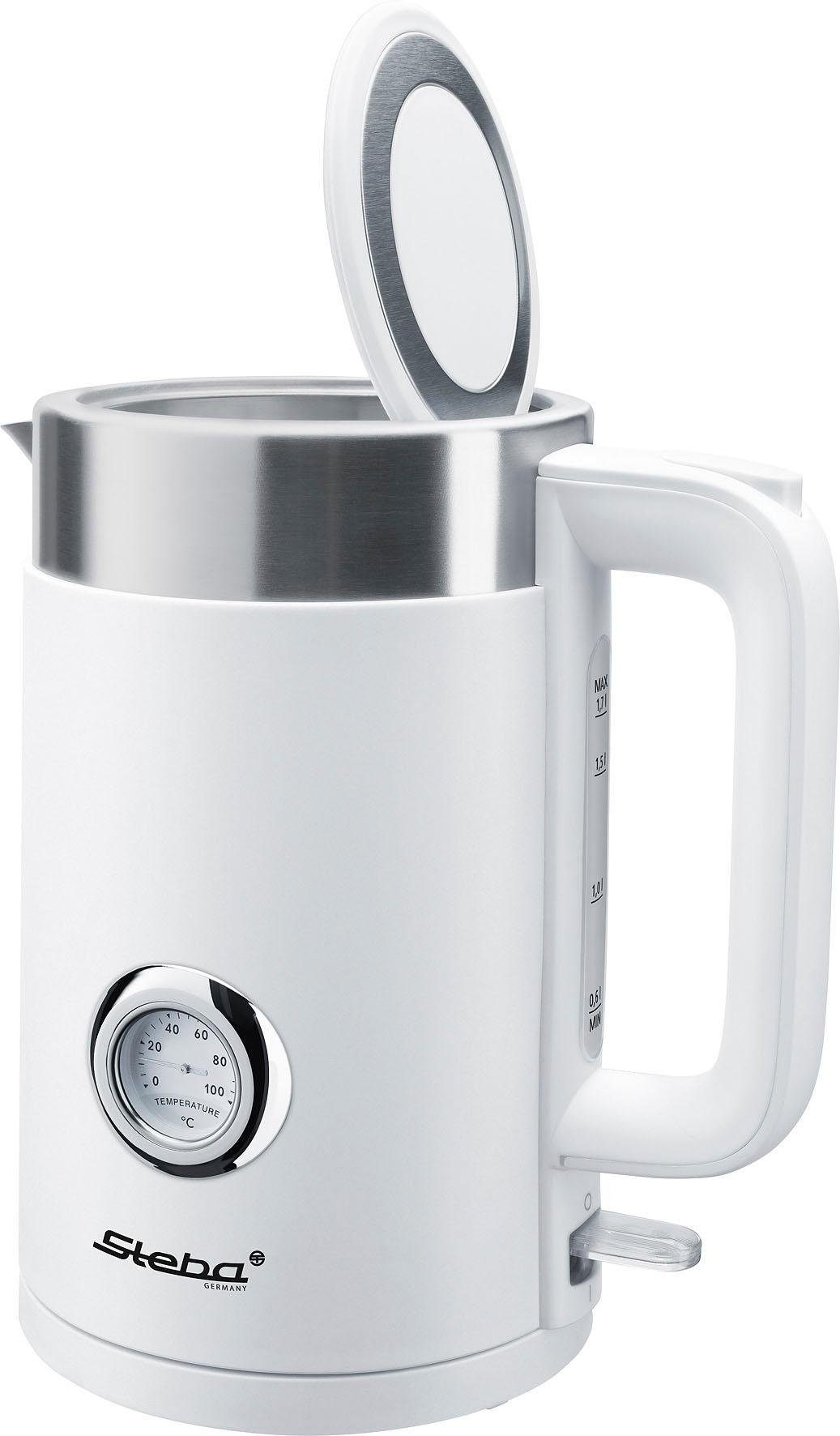 Steba Wasserkocher WK 10 Bianco, 1,7 l, 2200 W