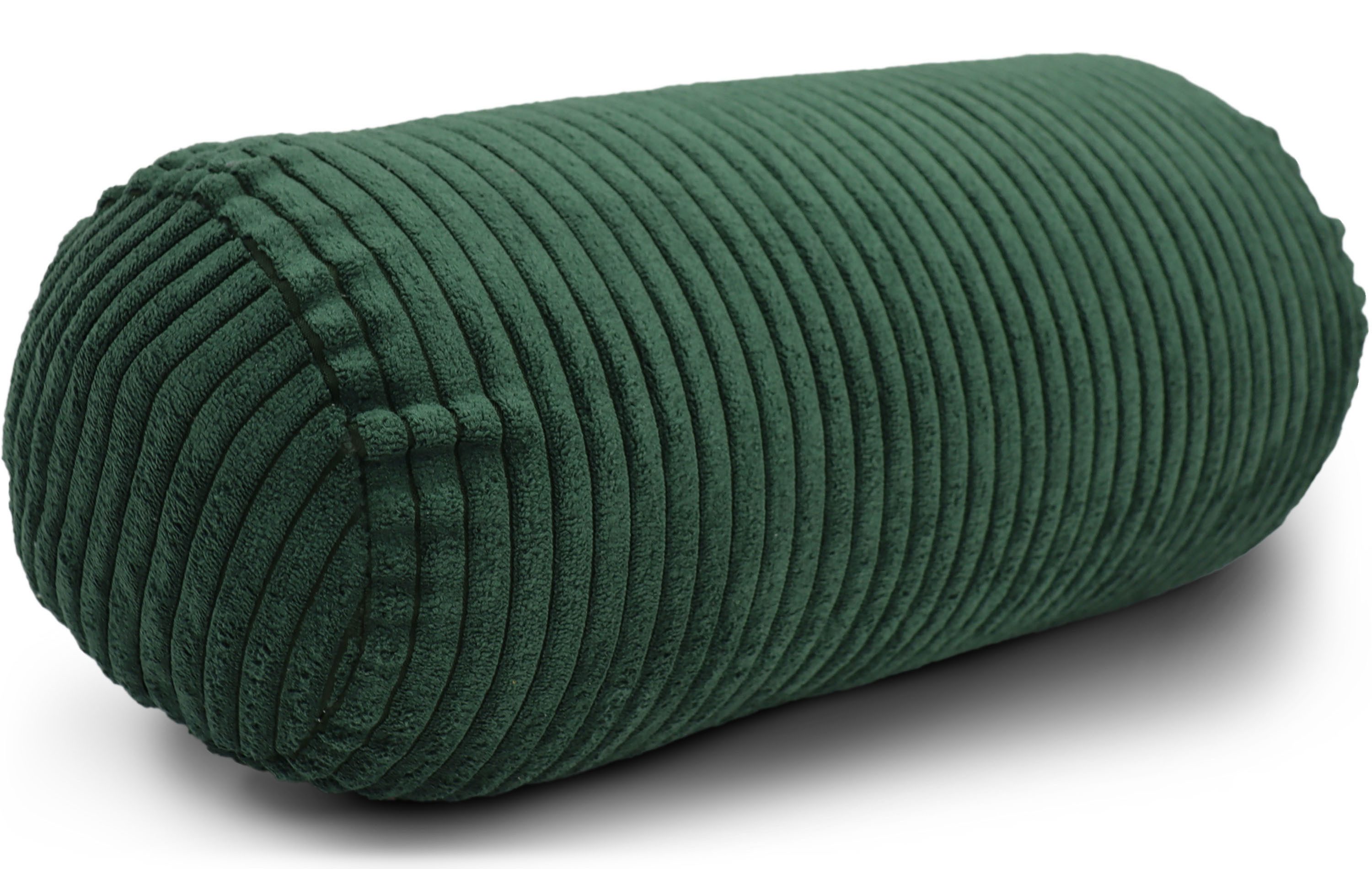 Amilian Nackenrolle 15x40 cm Nackenkissen Sofa - Bettrolle Cord-Optik - Kissenrolle weich, 1-tlg., inkl. Bezug, maschinenwaschbar, Reißverschluss, formstabil