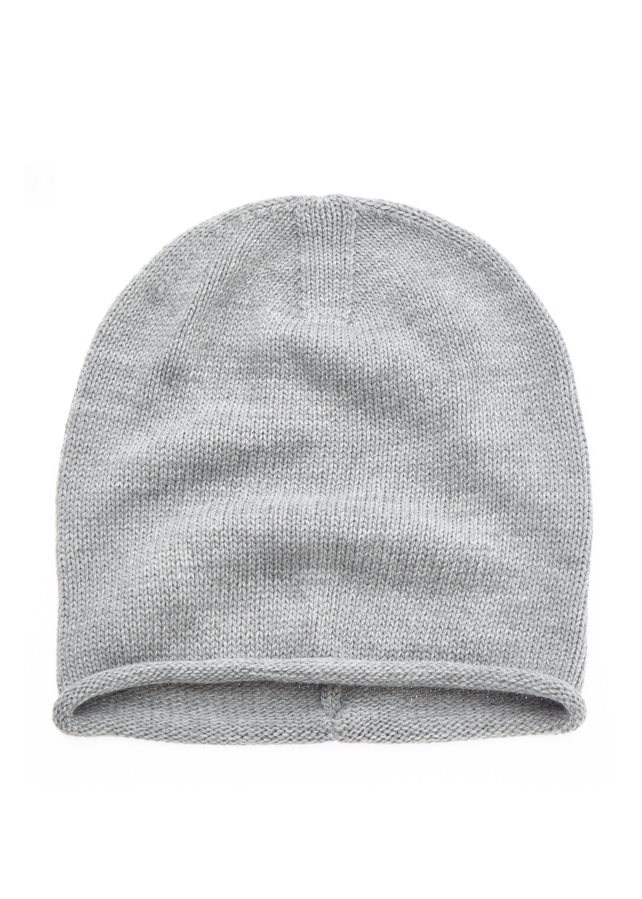 LASCANA Beanie Strickmütze Feinstrick mit Rollrand, günstig online kaufen