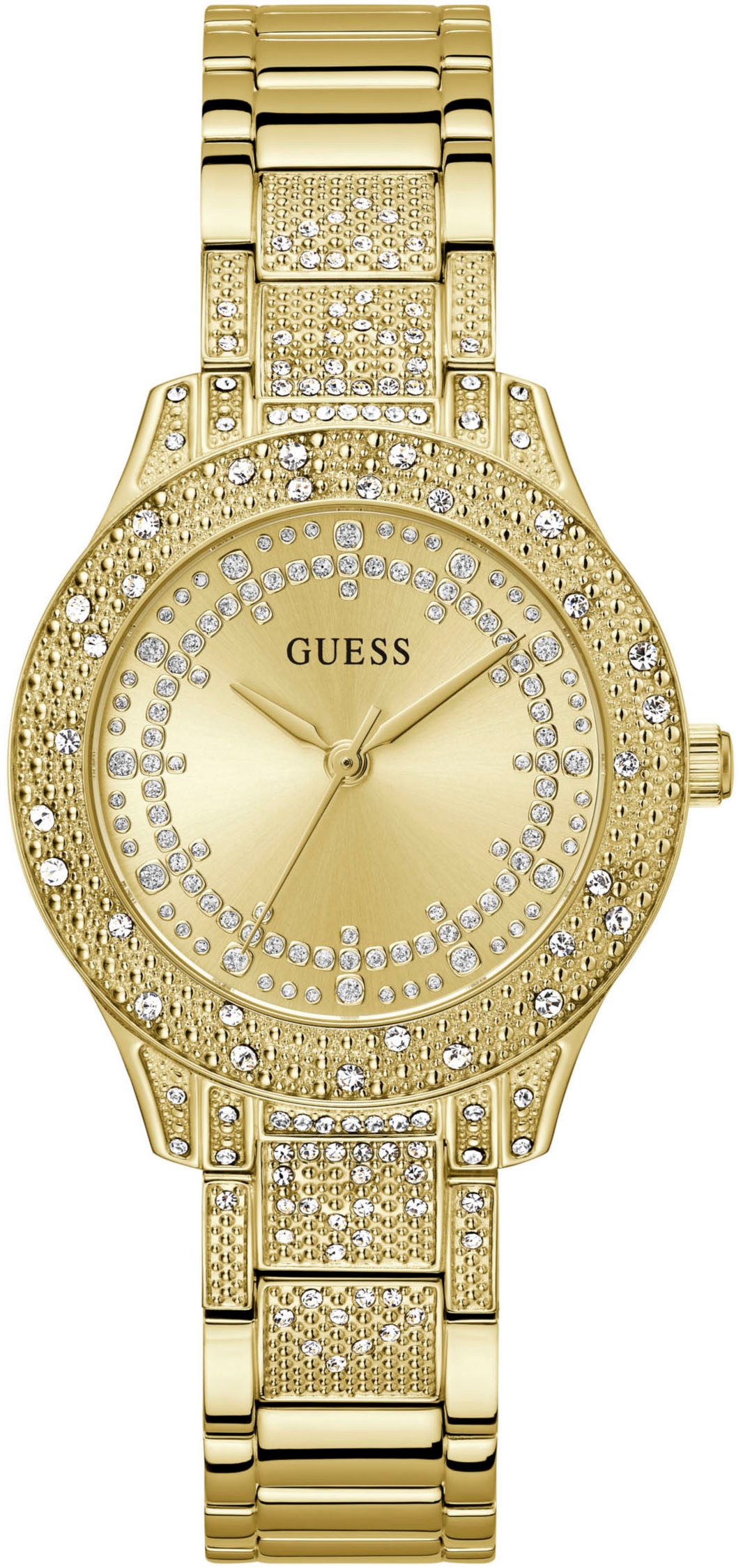 Guess Quarzuhr SHOOTING STAR GW0746L2, Armbanduhr, Damenuhr, Kristallsteine günstig online kaufen