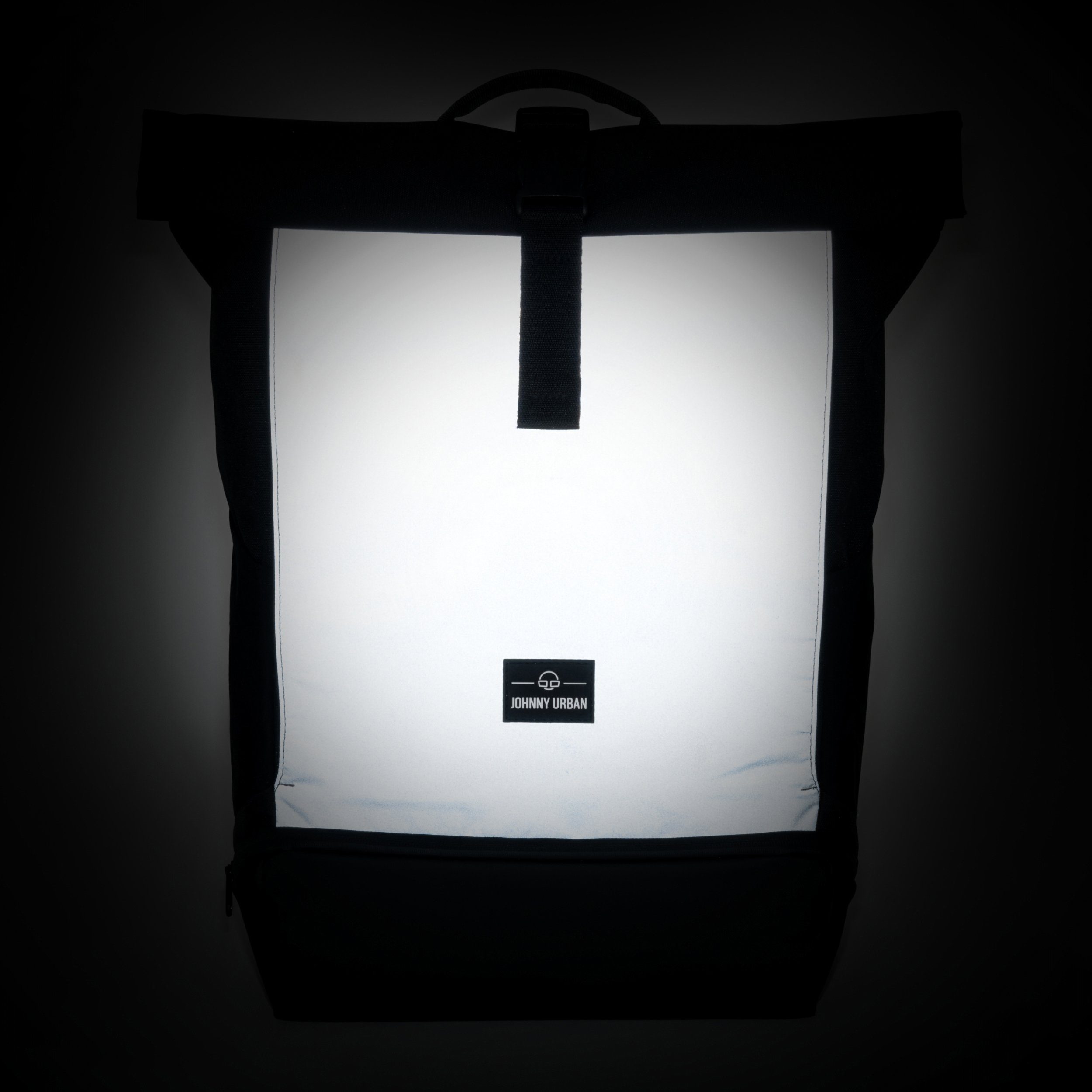 Johnny Urban Cityrucksack Allen Large Reflective Rolltop mit Laptopfach, Wasserabweisend