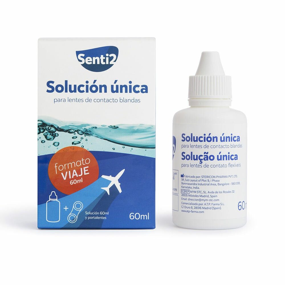 Senti2 Kontaktlinsenflüssigkeit ÚNICA solución con ácido hialurónico + portalentes 60ml