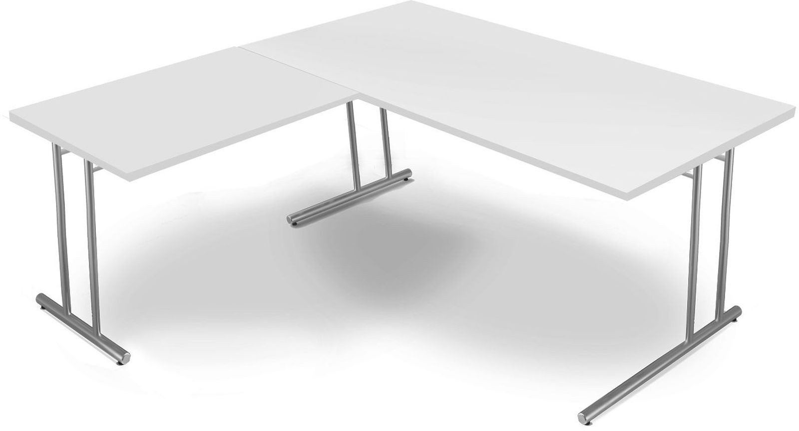 KERKMANN Schreibtisch Schreibtisch start up BxT 180x180cm weiß