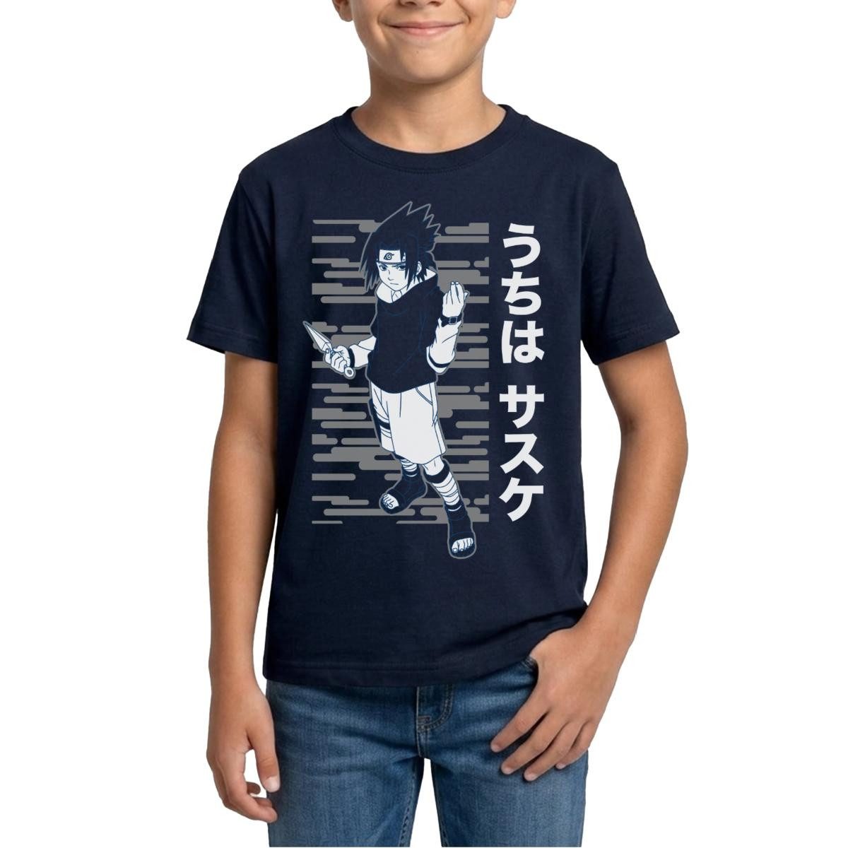 T-Shirt Naruto Cooles Design Mit Sasuke Teenager T-Shirt