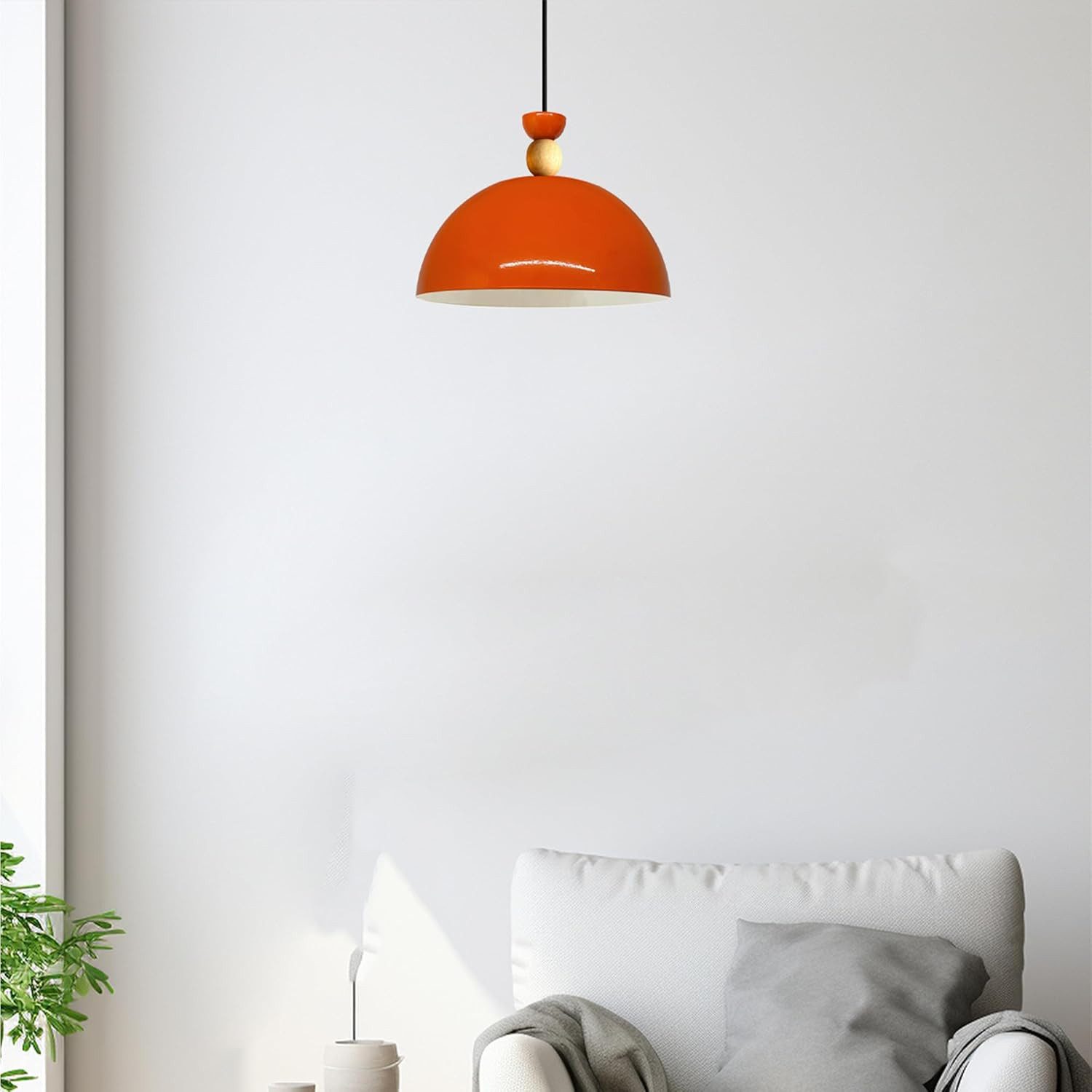 Bamyum Pendelleuchte Pendelleuchte Yimpi Hängelampe Industrial Ø30 cm, E27, Moderne Lampe, ohne Leuchtmittel, E27, Dimmbar, Einstellbare Kabellänge