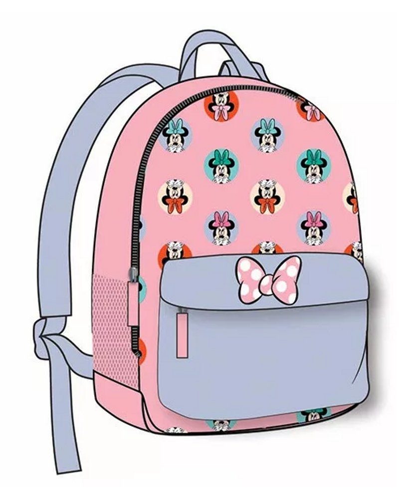 28cm Maus Kinderrucksack Kindergarten Tragetasche Tagesmutter Rosa Minnie Disney Rucksack