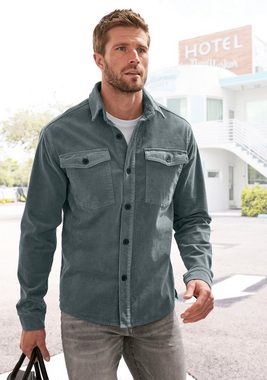 John Devin Hemdjacke modernes Overshirt, Regularfit mit aufgesetzten Taschen