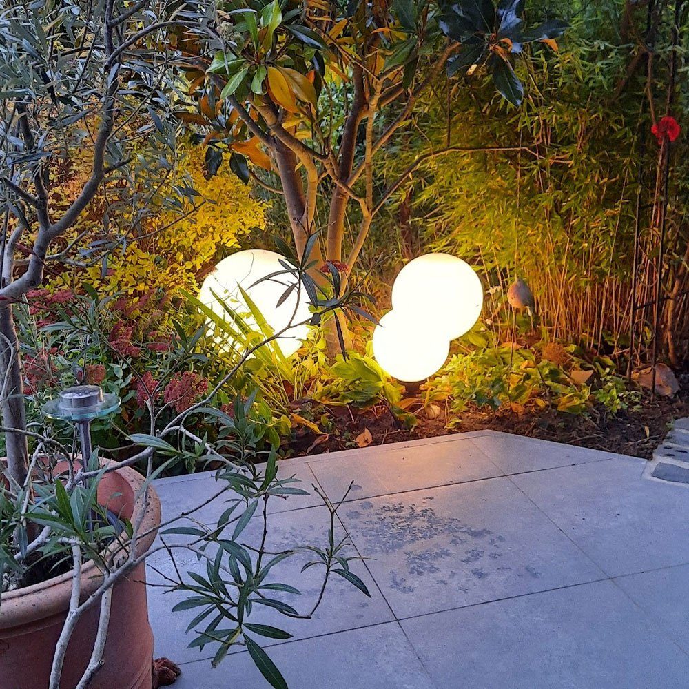 Globe Dekolicht s.luce Außenkugel langlebig Weiß Garten pro Weiß