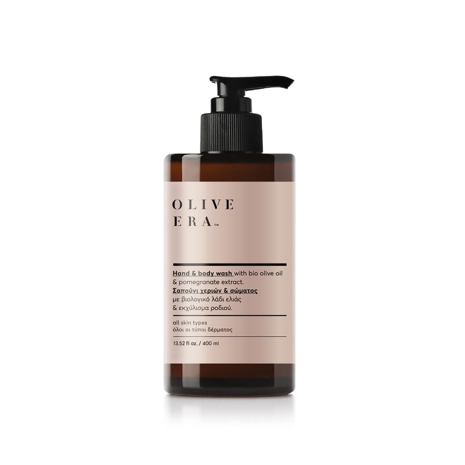 OLIVE ERA Duschgel Olive Era Hand & Body Wash Bio-Olivenöl 400ml Sanfte Reinigung