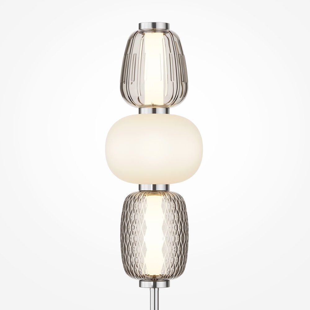 MAYTONI DECORATIVE LIGHTING Tischleuchte Pattern 18x67.5x18 cm, LED fest integriert, hochwertige Design Lampe & dekoratives Raumobjekt