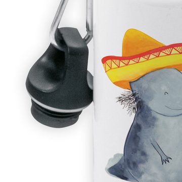 Mr. & Mrs. Panda Trinkflasche Axolotl Tequila, Kids, Jungs, Kindertrinkflasche, Kindergarten, Bruch- und auslaufsicher