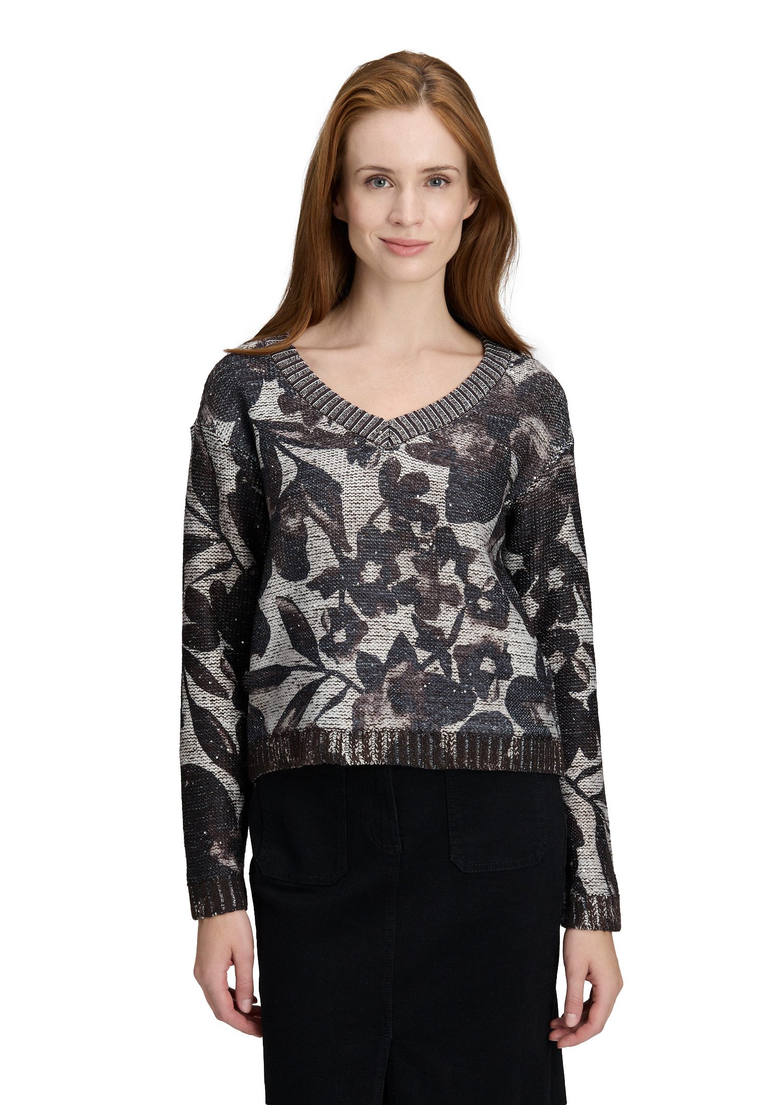 Betty Barclay Strickpullover Damen Grobstrick-Pullover mit Pailletten (1-tl günstig online kaufen
