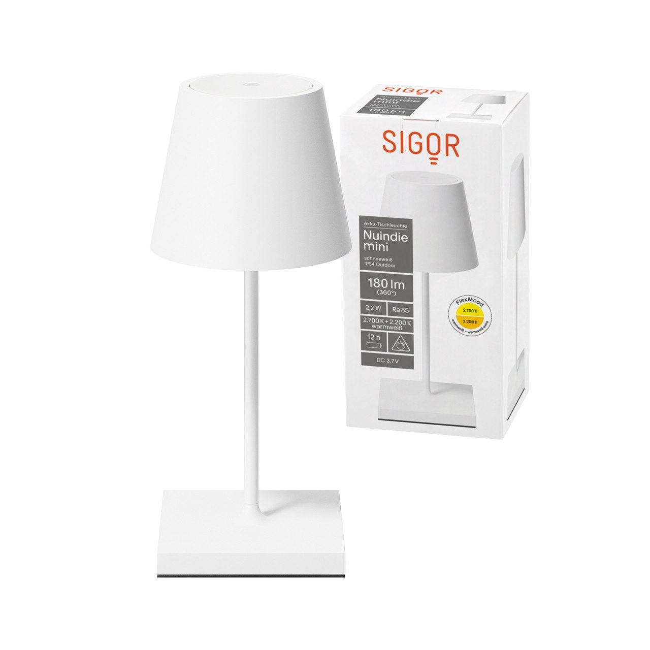 SIGOR LED Tischleuchte Sigor Akku-Tischleuchte NUINDIE günstig online kaufen