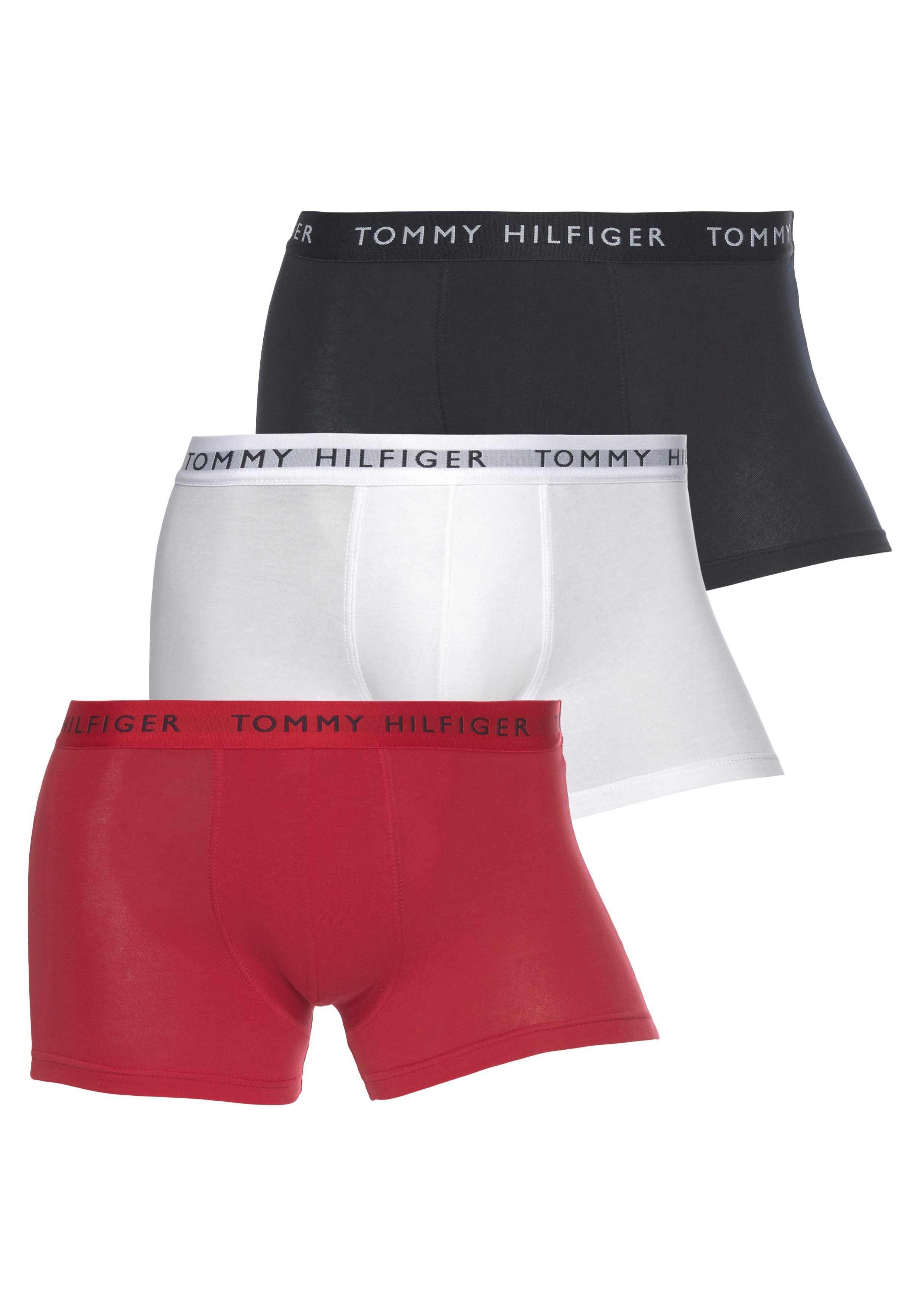 Tommy Hilfiger Underwear Boxer (Packung, Webbund mit weiß-blau-rot 3er-Pack) Logo 3-St