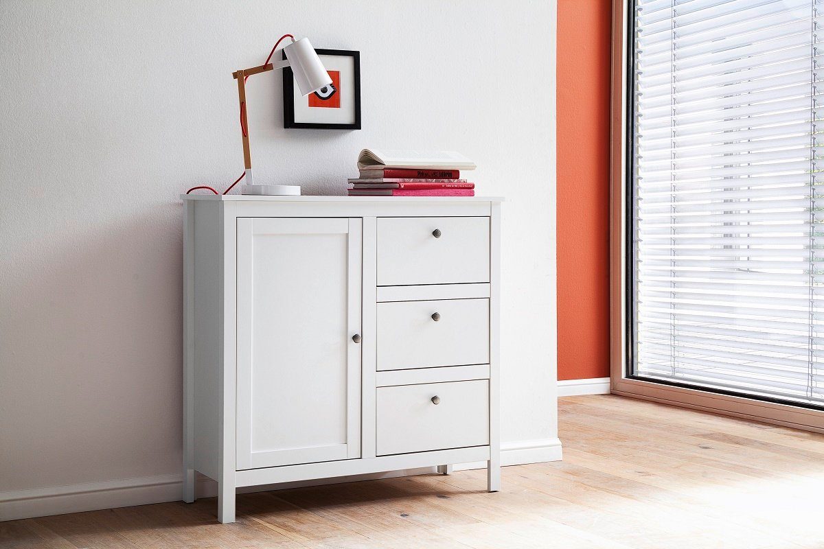 trendteam Sideboard Kommode Ole, Landhausstil, weiß