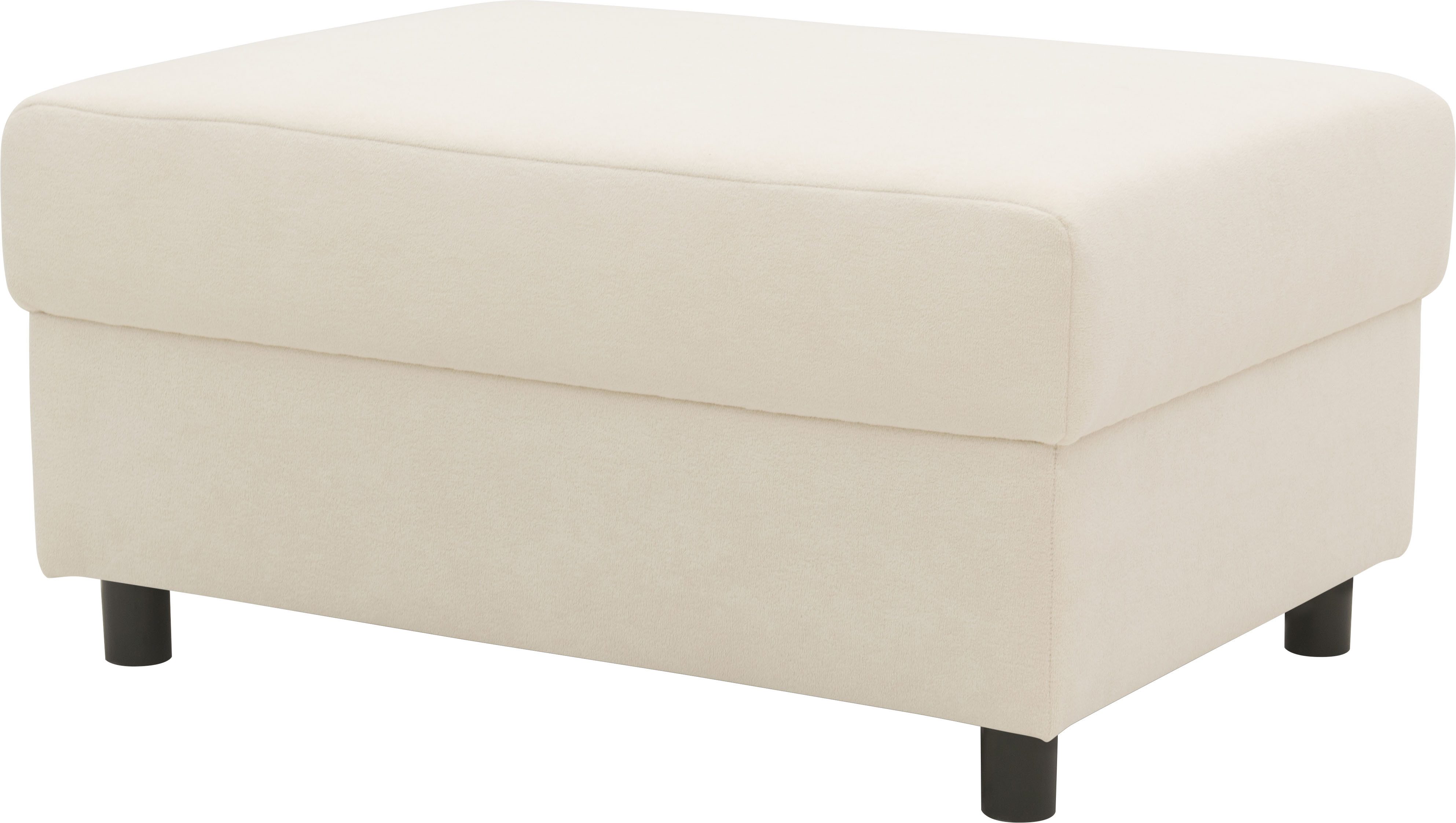 DOMO collection Polsterhocker Turah 2 in Cord oder Luxus-Microfaser, moderner Polsterhocker, passend zum Ecksofa, B/T/H: 83/60/44 cm