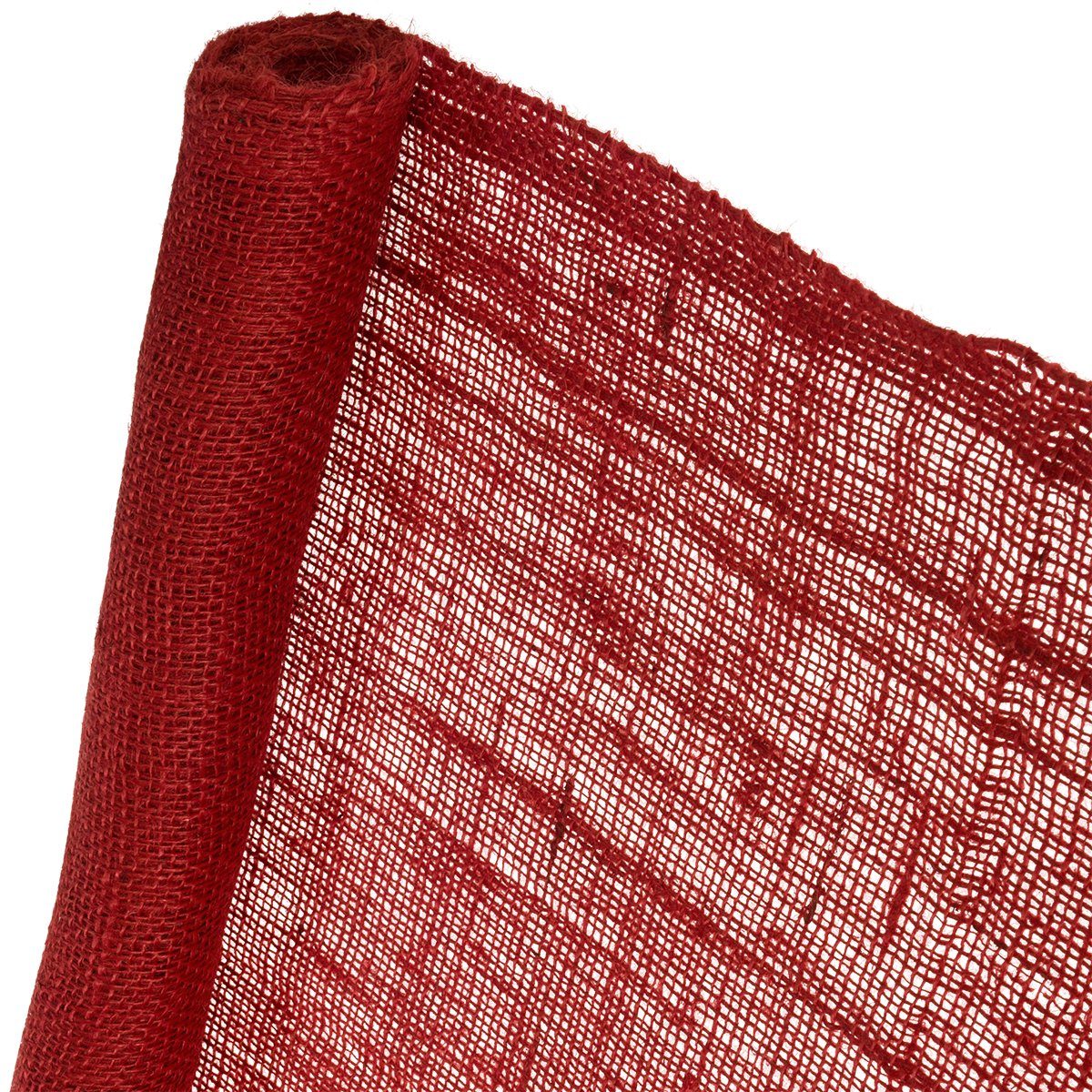 DéVa Stoff DéVa Jute-Schutzvlies rot 0,5m x 3m Jutegewebe