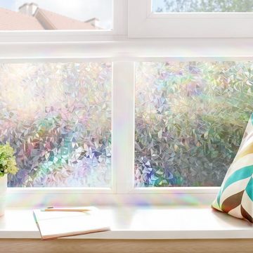 Fensterfolie 3D Regenbogen Folie statisch haftend Fensterdeko, Bilderdepot24, blickdicht, Innen Fenster Tür Balkontür Küche Badezimmer Wohnzimmer Schlafzimmer