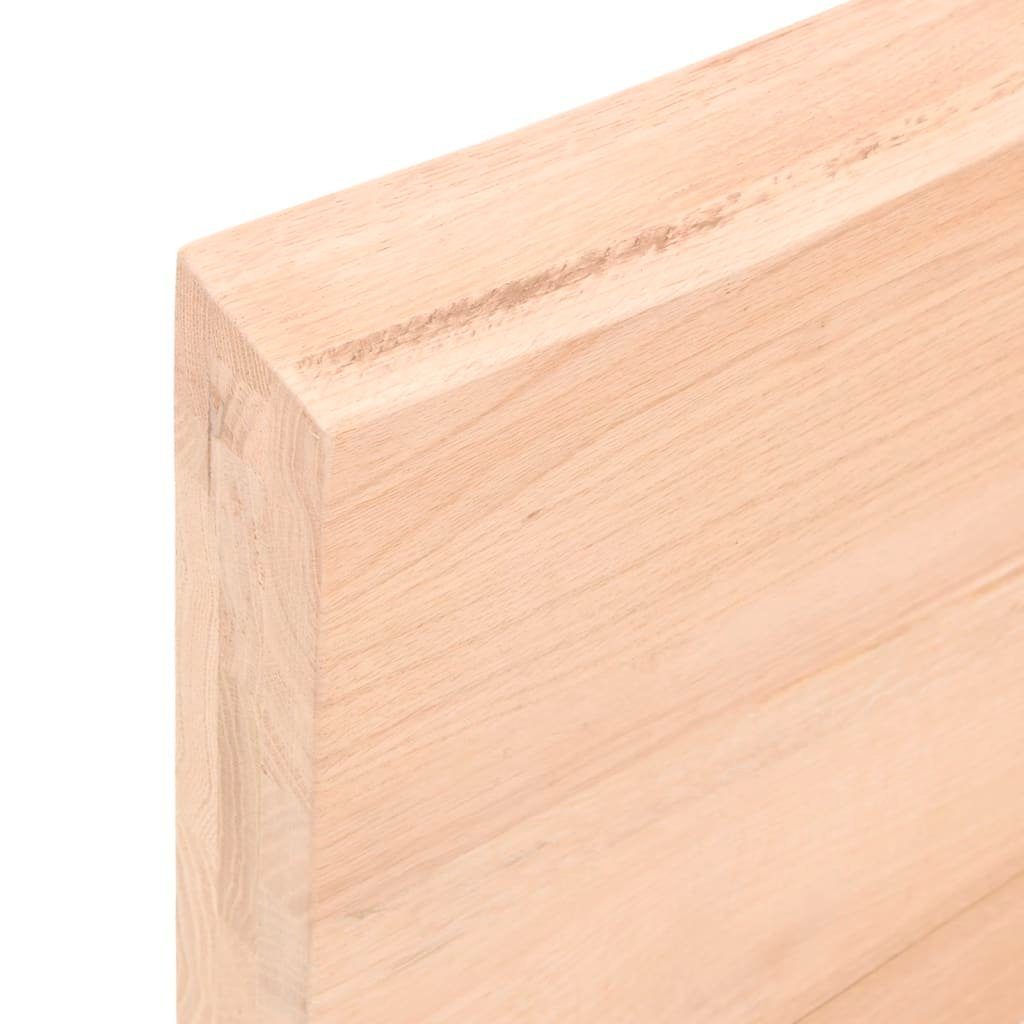 Unbehandelt 140x40x(2-6) Tischplatte Massivholz Eiche cm furnicato