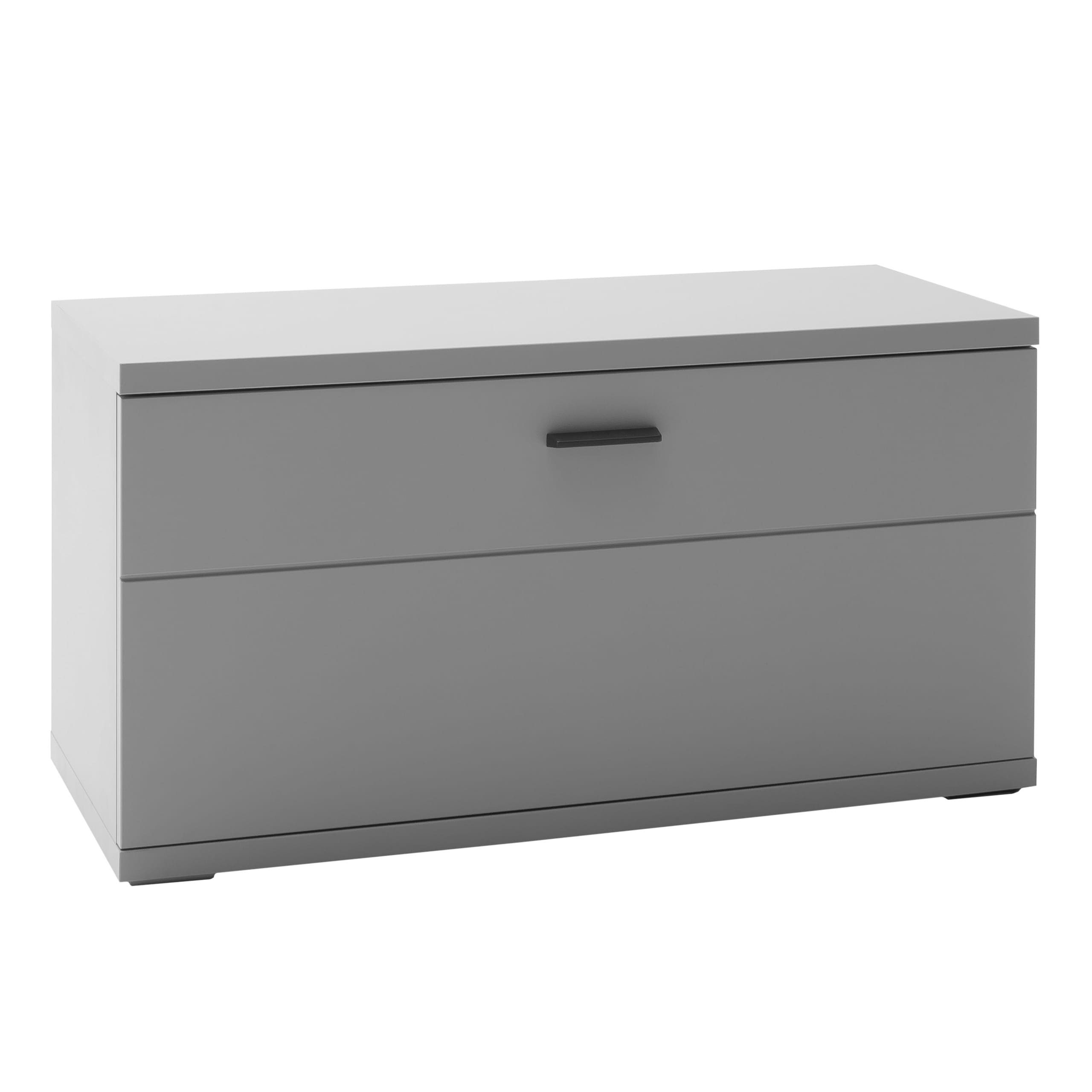 Newroom Sitzbank Gracty, Grau Sitzbank Melamin Modern Bank Elegant Sitzcontainer