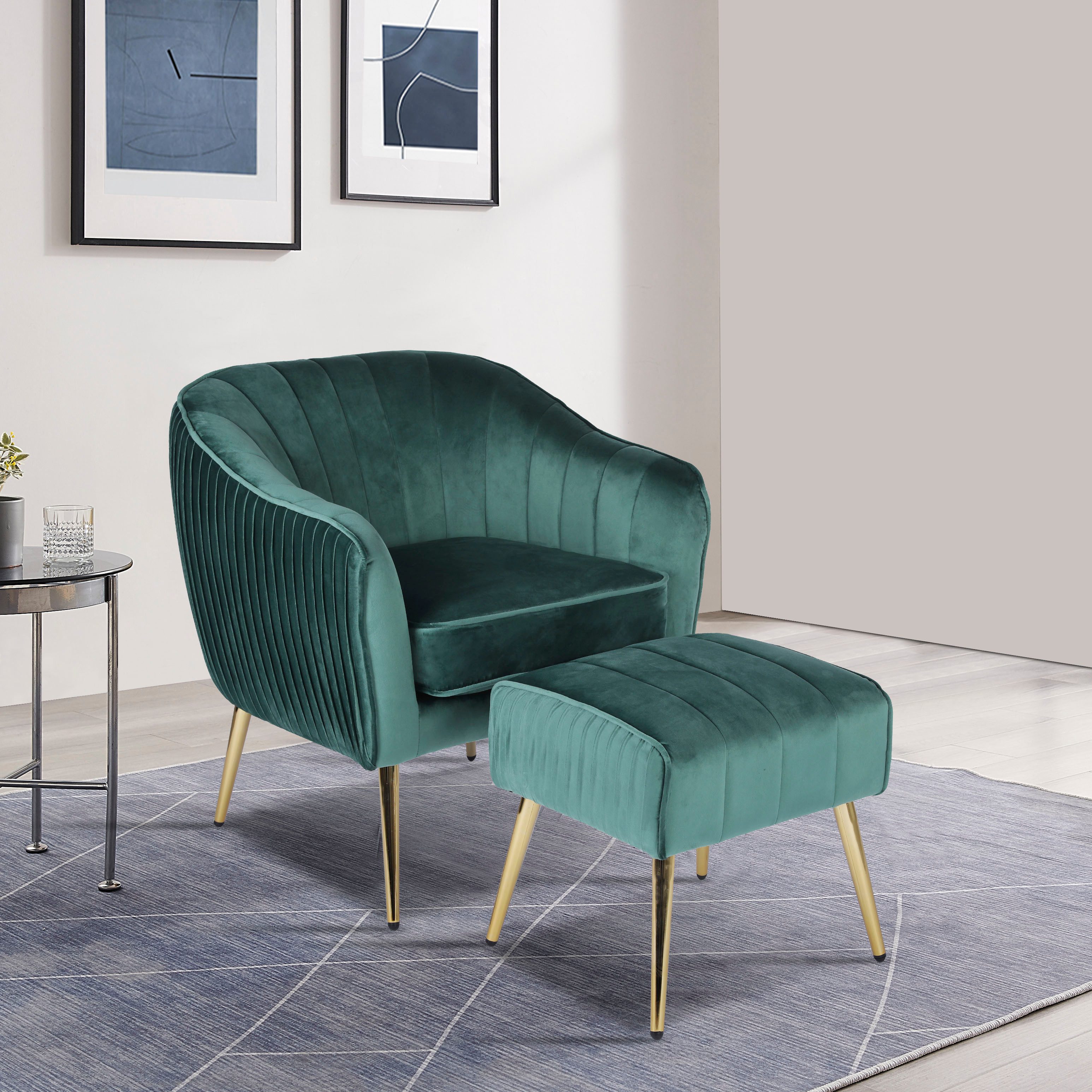 INOSIGN Loungesessel ARROLL mit Hocker, Cocktailsessel, günstig online kaufen