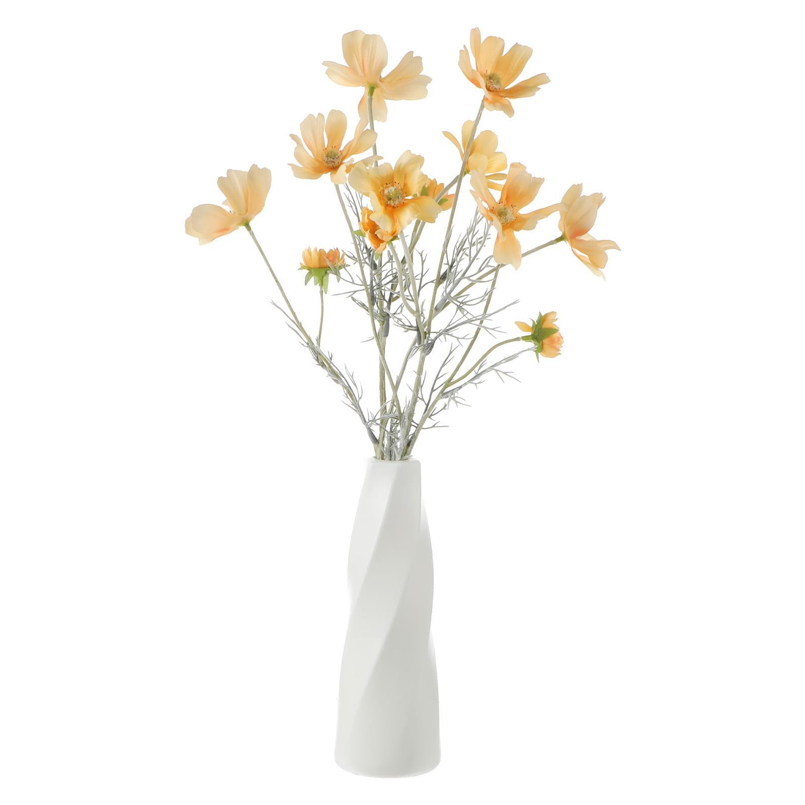 Kunstblume 2 Stück Kosmos Künstliche Blumen für Drinnen und Draußen, FOUORTUNATE-BEE, Kunstblumen für Hochzeit, Bankett, Blumenparty, Zuhause