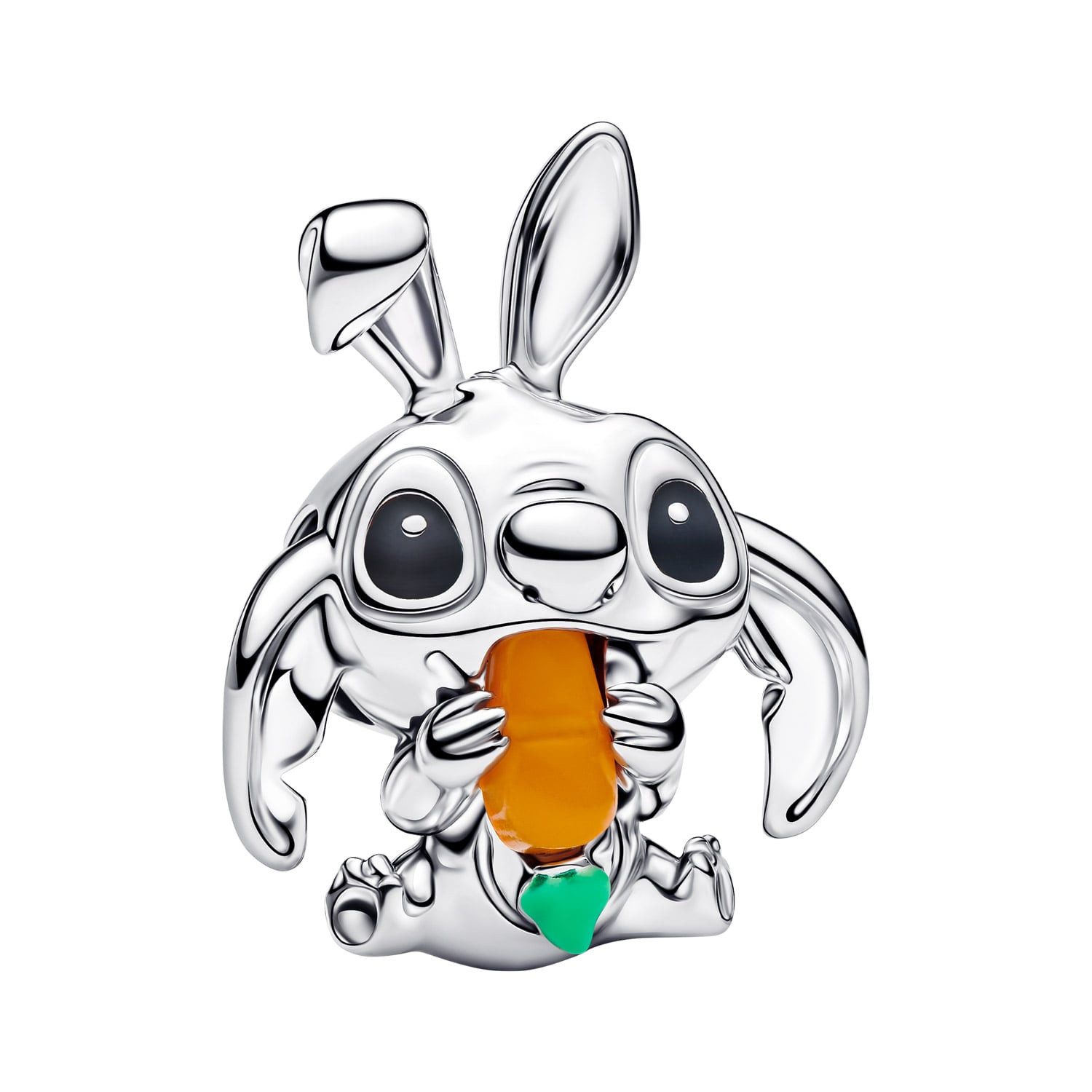 Pandora Bead Charm 925 Silber Disney Stitch Osterhase