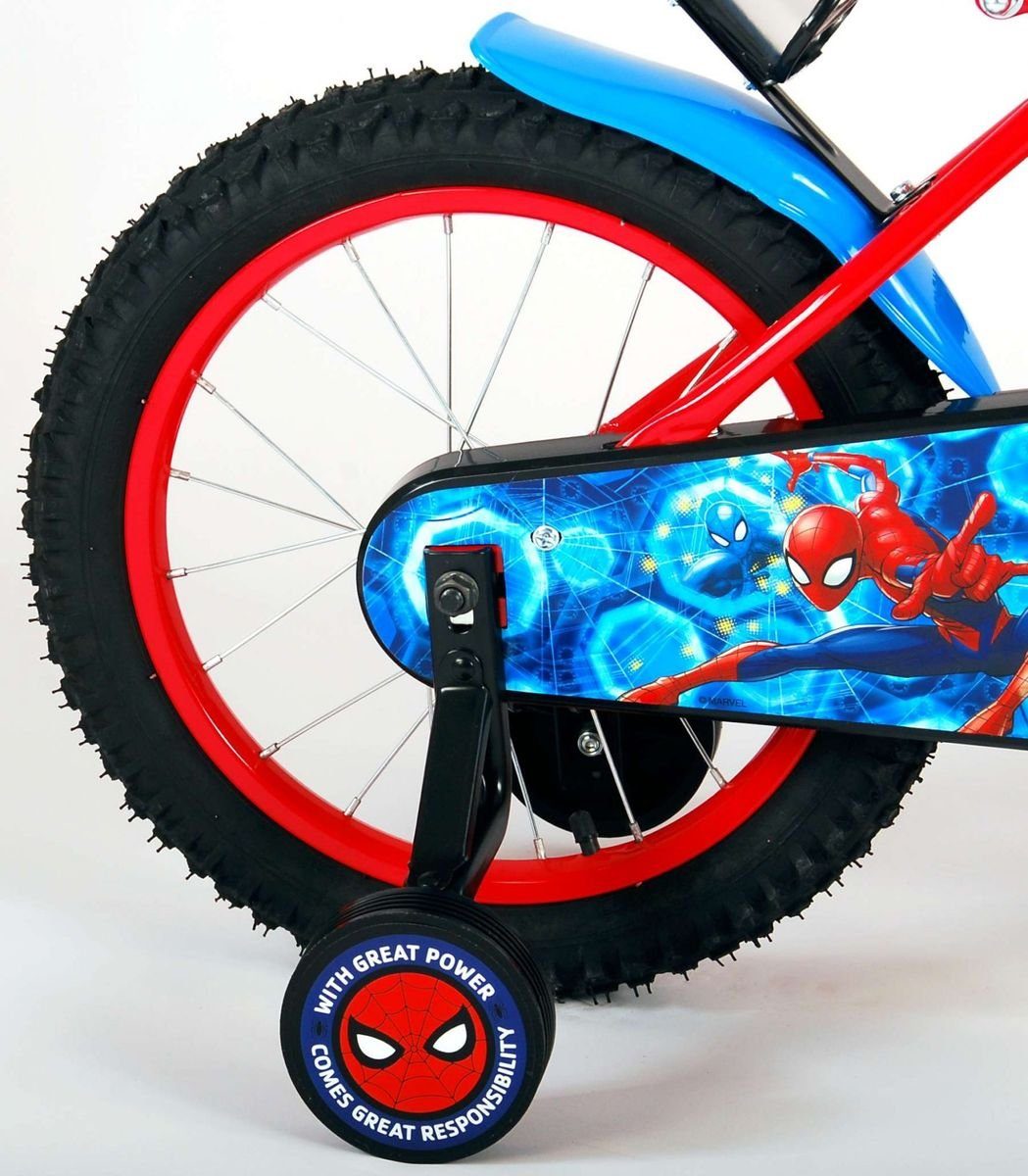 Fahrrad Volare Gang, 1 Zoll Marvel Kinder 16 Spiderman Disney Stützräder Rücktritt, Volare Kinderfahrrad Rad 21664-CH-NL,