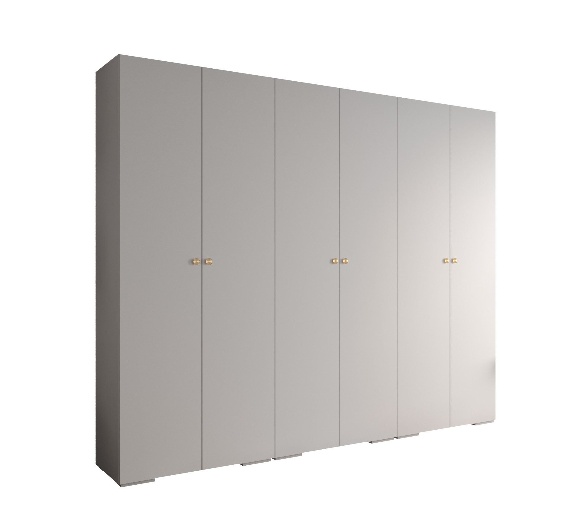 MOEBLO Schrankmodule IVONA 2 (goldene Griffe, elegante Garderobe, glamouröser Stil, Schrank Garderobe Schiebtüren Schlafzimmer, Modularer Kleiderschrank)