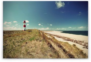 A.S. Création Leinwandbild Lighthouse, (1 St), Strand Dünen Meer Keilrahmen Natur