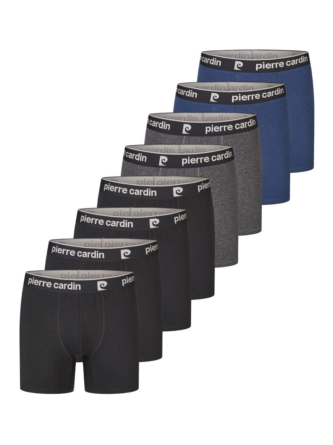 Pierre Cardin Boxershorts Herren Retroshorts 8er Pack Basic Trunks Regular Fit (Vorteilspack, 8-St) Unterhosen mit Stretch