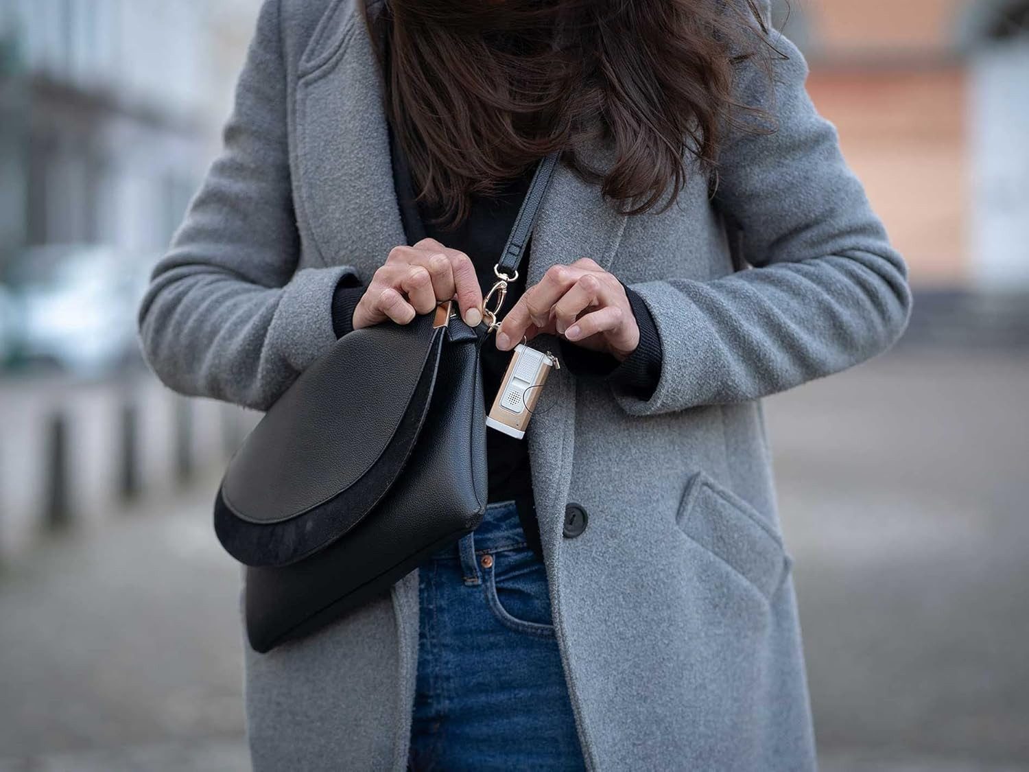 Ledlenser LED Taschenlampe K6R Safety Mini Schlüsselbundleuchte, Wiederaufladbar mit Alarm