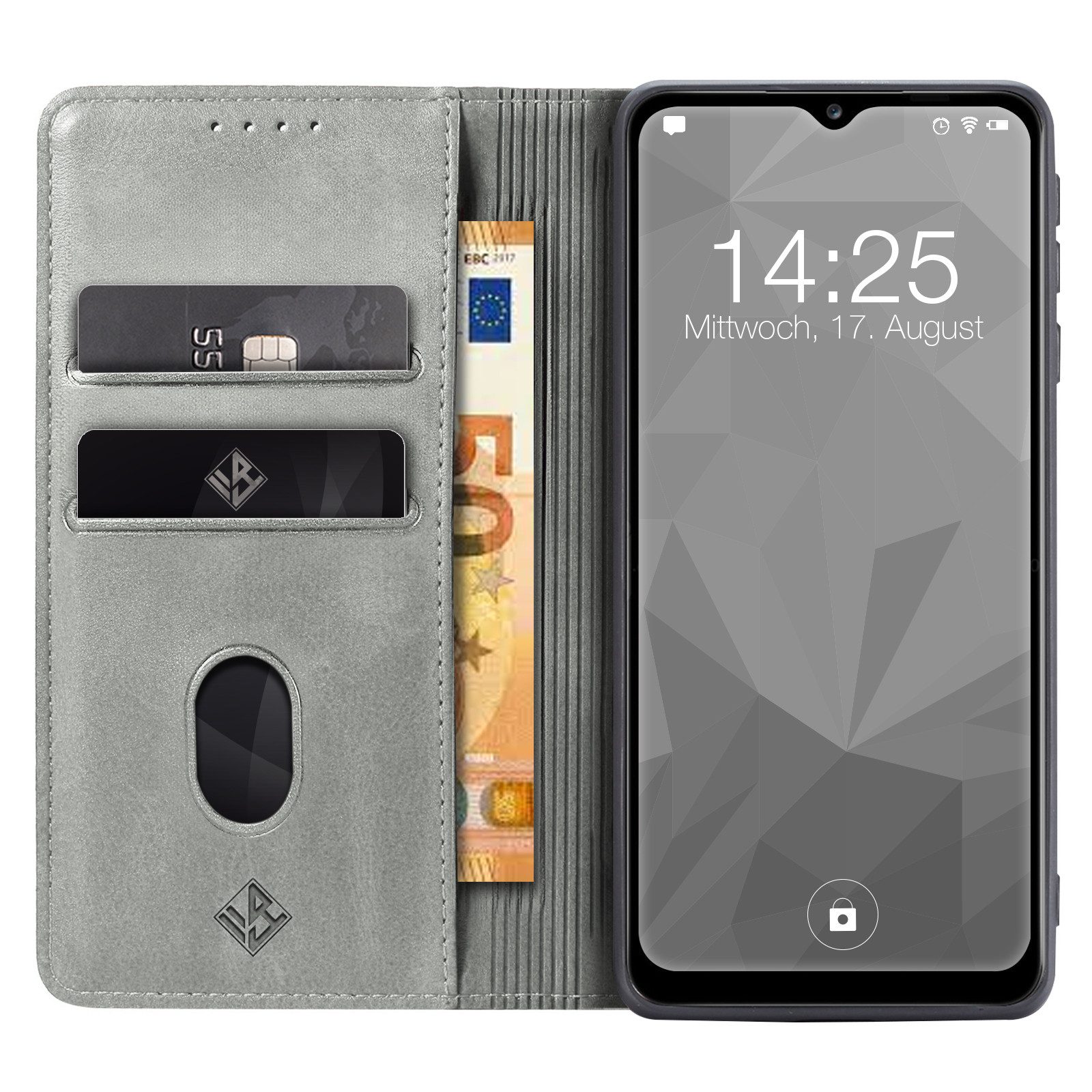 Tec-Expert Handyhülle Tasche Hülle für Samsung Galaxy A13 6.6 Zoll, 6.6", Cover Klapphülle Case mit Kartenfach Fliphülle aufstellbar