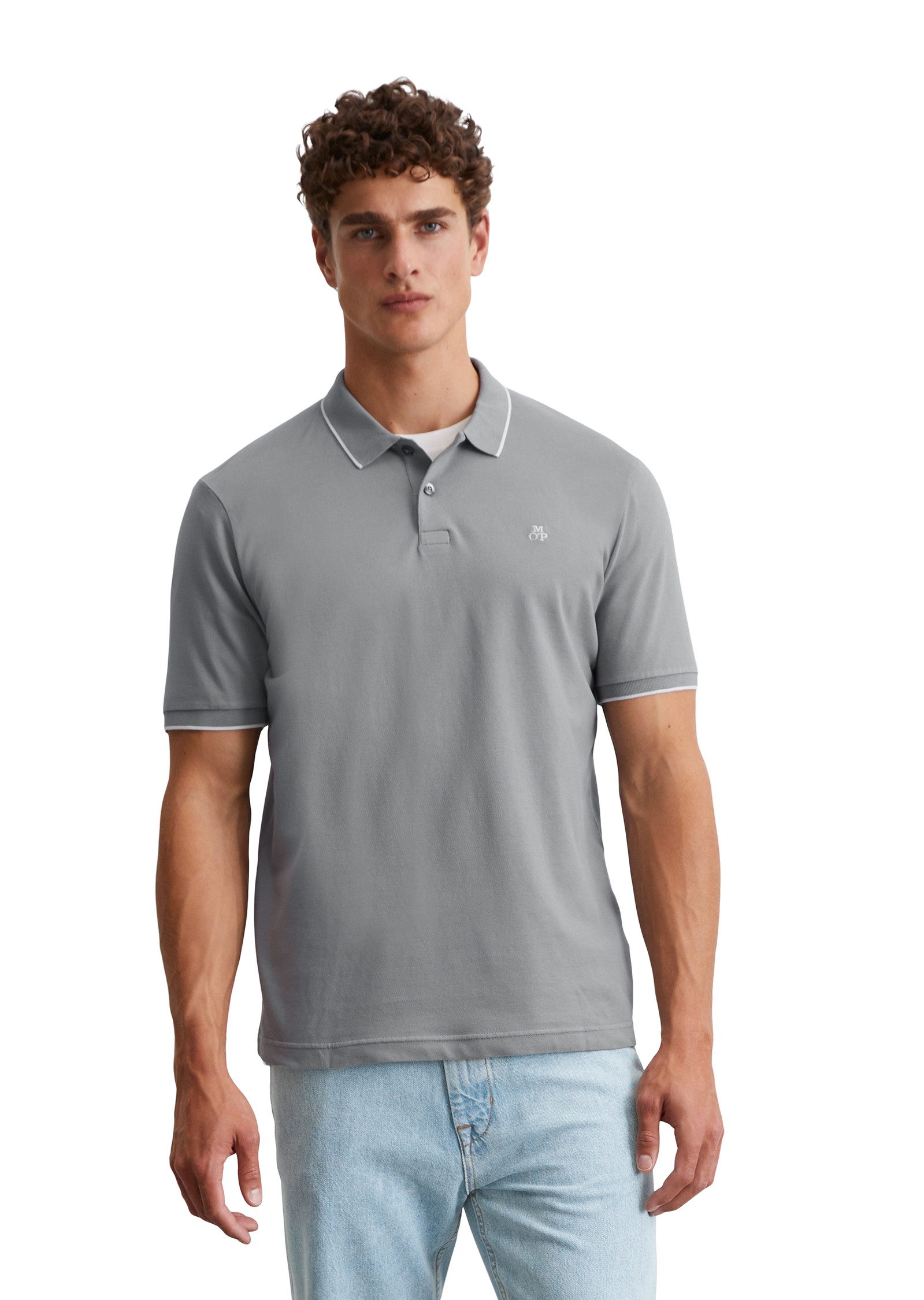 Marc O'Polo Poloshirt aus Piqué, regular fit, kontrastfarbene Details günstig online kaufen