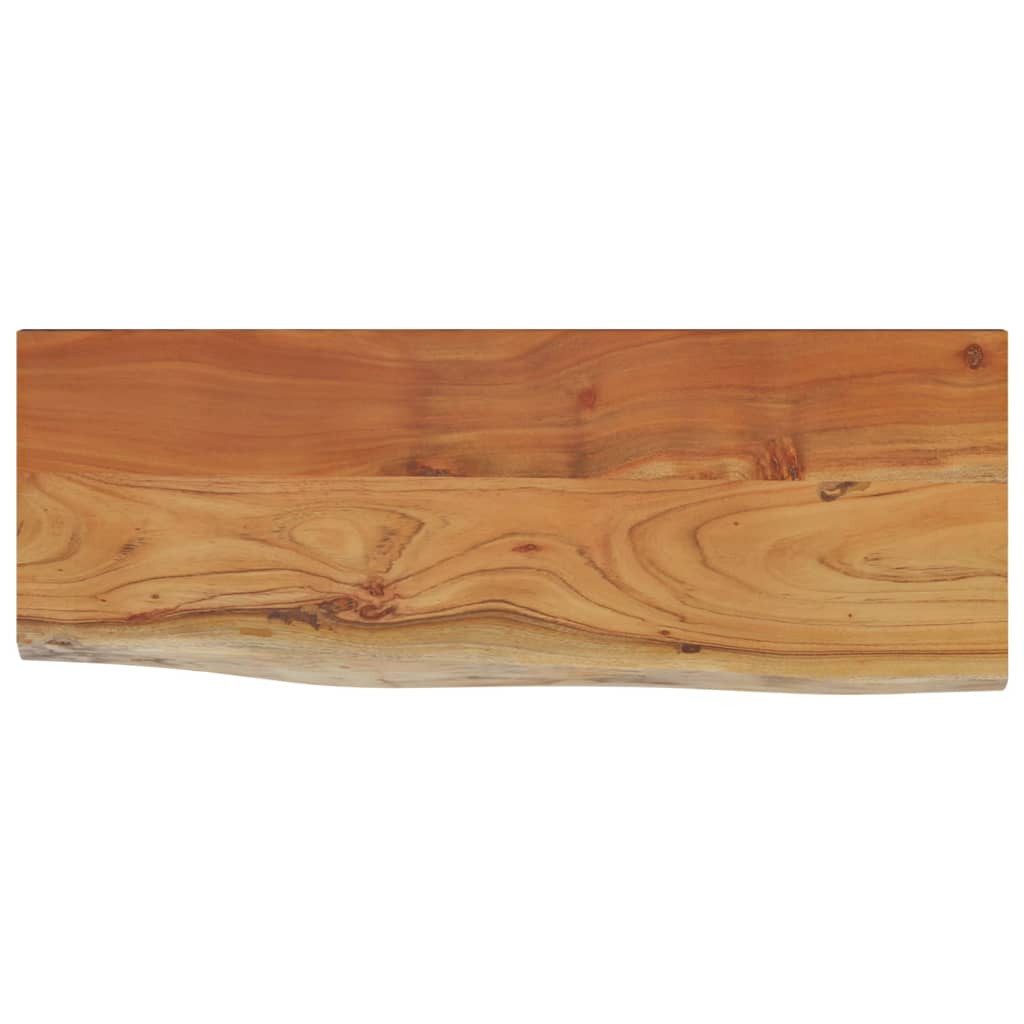 vidaXL Tischplatte Wandregal 80x30x2,5 cm Rechteckig Massivholz Baumkante (1 St)