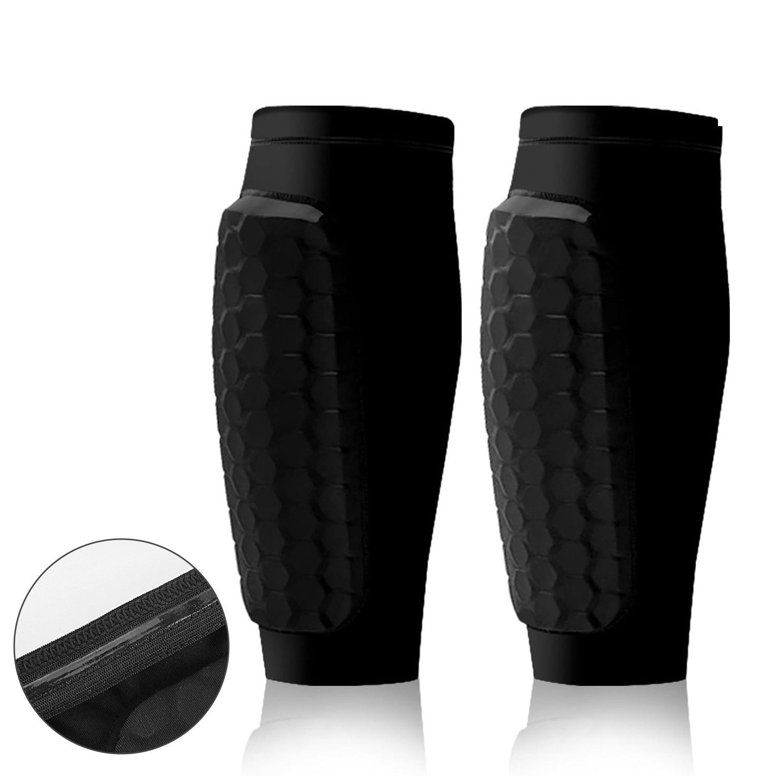 REDOM Fußball Schienbeinschoner Fußball-Beinschützer Fußballschutz Sportschutz (mit Wabenstruktur für optimalen Stoßschutz langlebig flexibel, 1-tlg., Stoßschutz Schienbeine Kinder Jugendliche Fußballschutz), Bietet zwei Größen passend für Kinder Jugendliche und Erwachsene