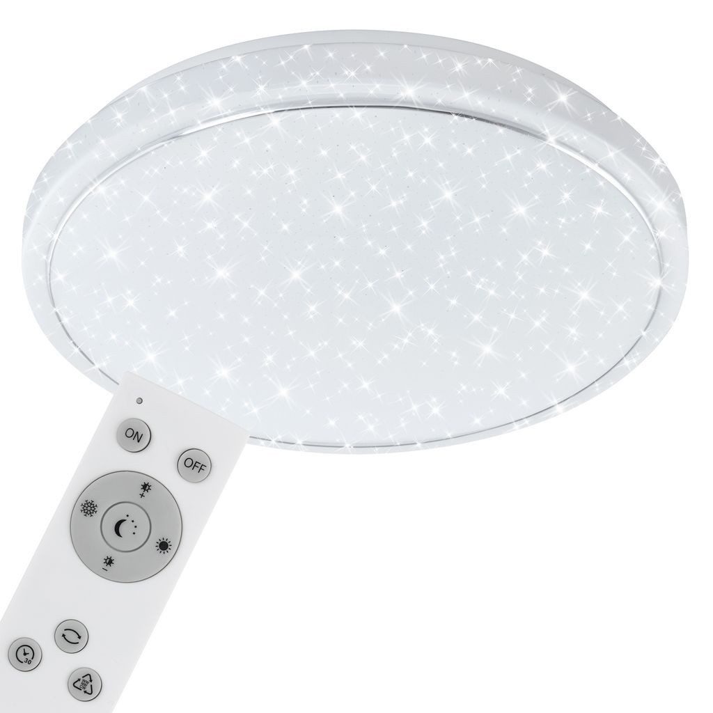 Briloner Leuchten LED Deckenleuchte 3345-016, Dimmfunktion, LED fest integriert, 2700K - Extra-Warmweiß, Deckenlampe dimmbar CCT Lichtsteuerung Ø56cm